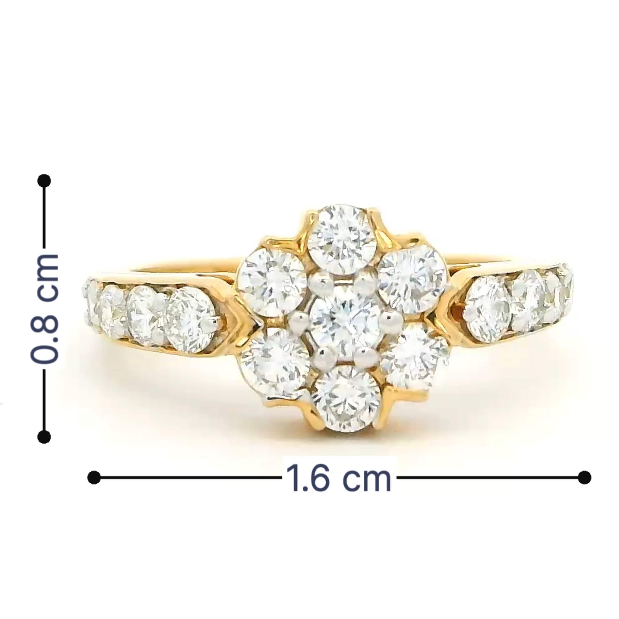 9K Lab Grown Diamond Ring