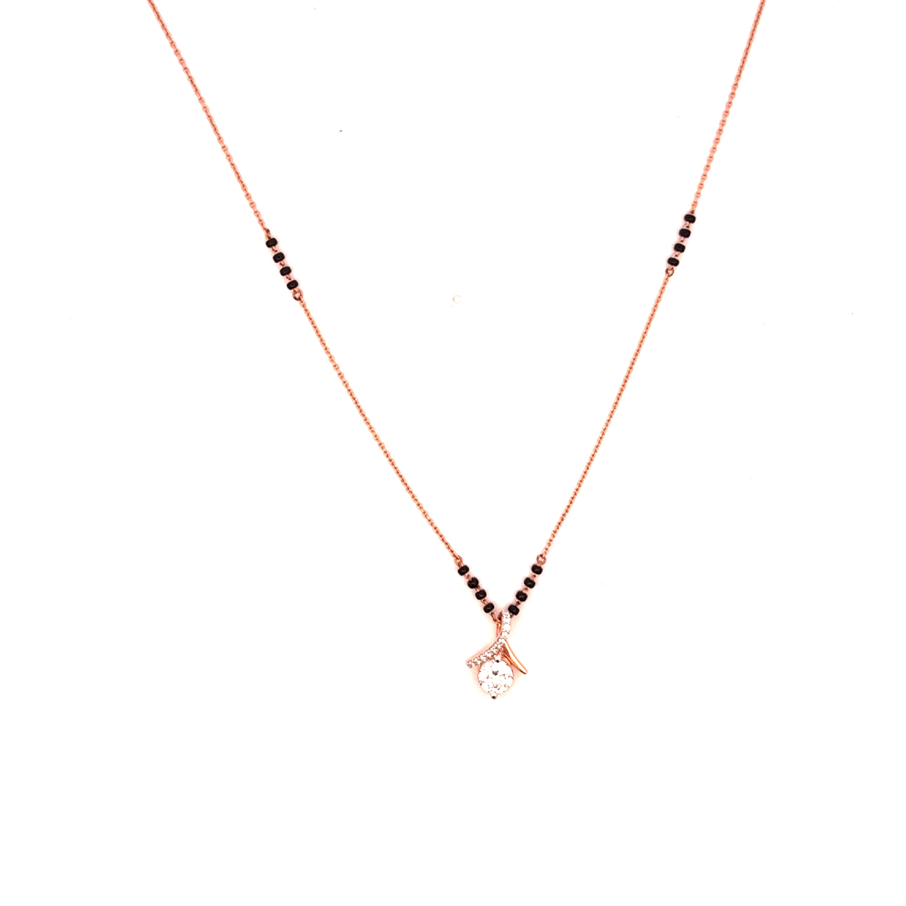 14K Lab Grown Diamond Mangalsutra