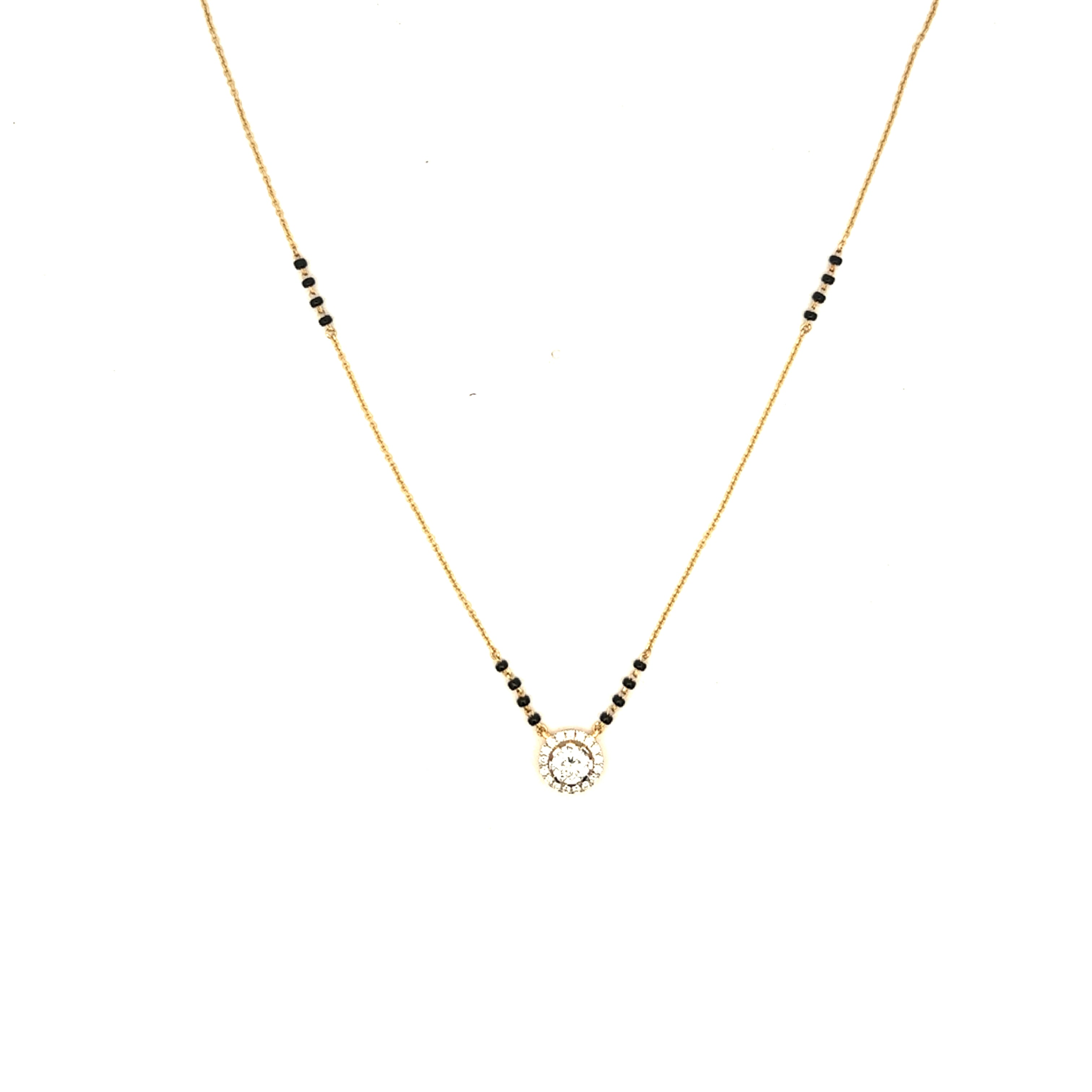 14K Lab Grown Diamond Mangalsutra