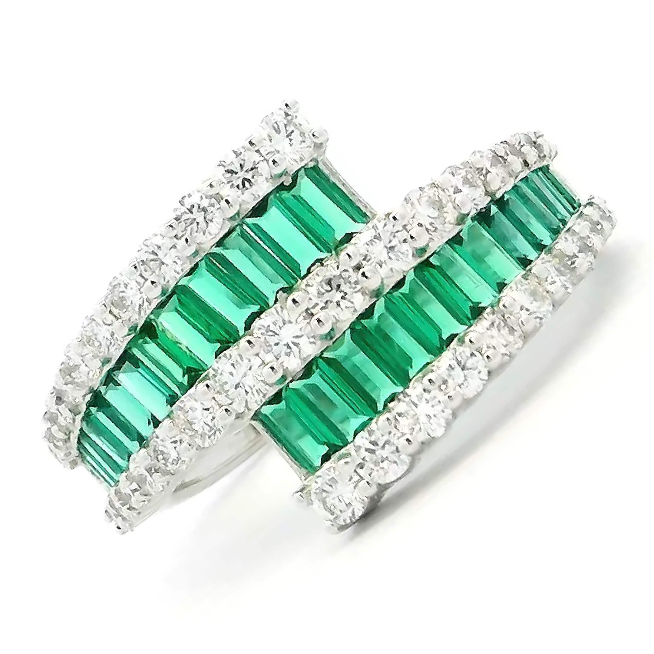 9K Lab Grown Diamond Colorstone Ring