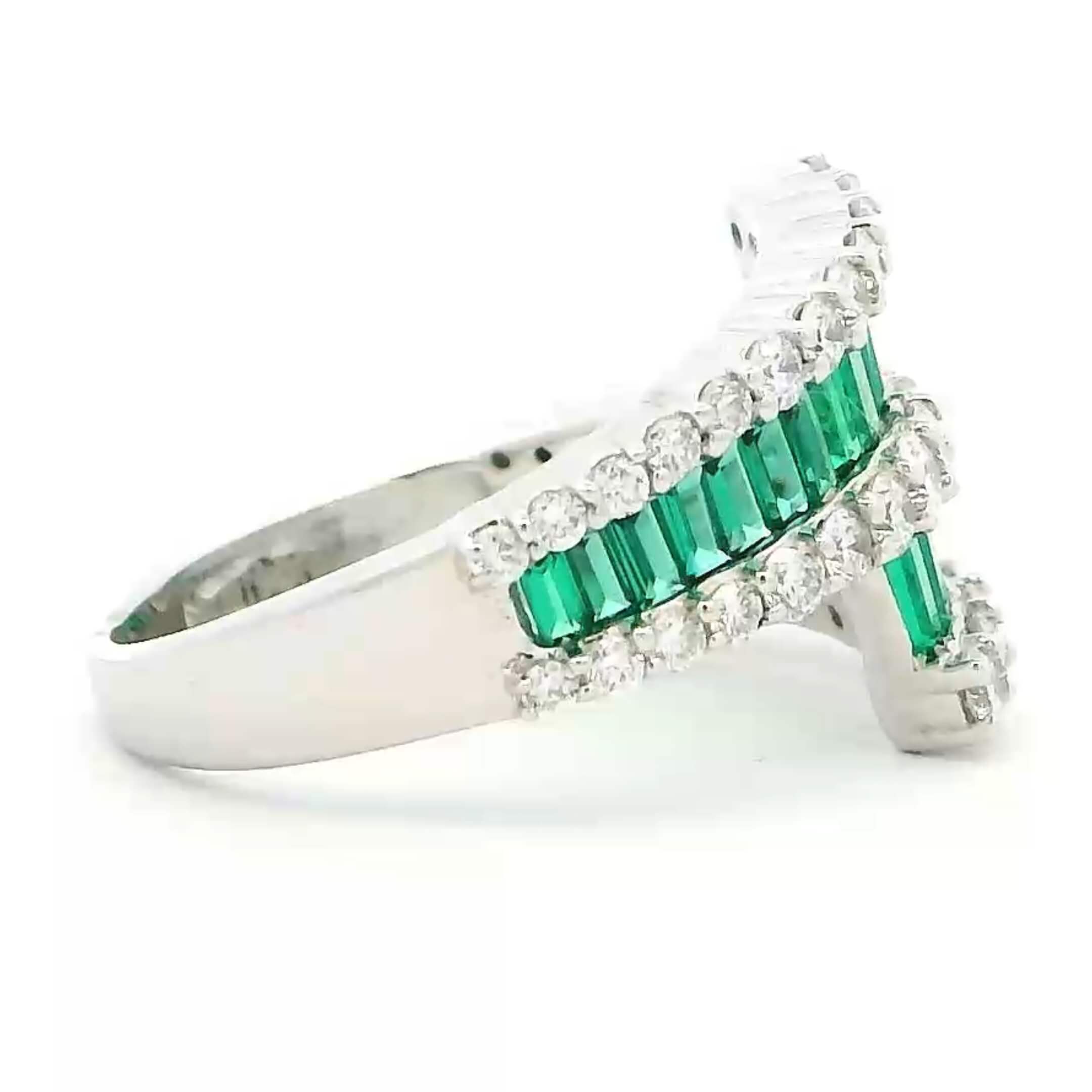 9K Lab Grown Diamond Colorstone Ring