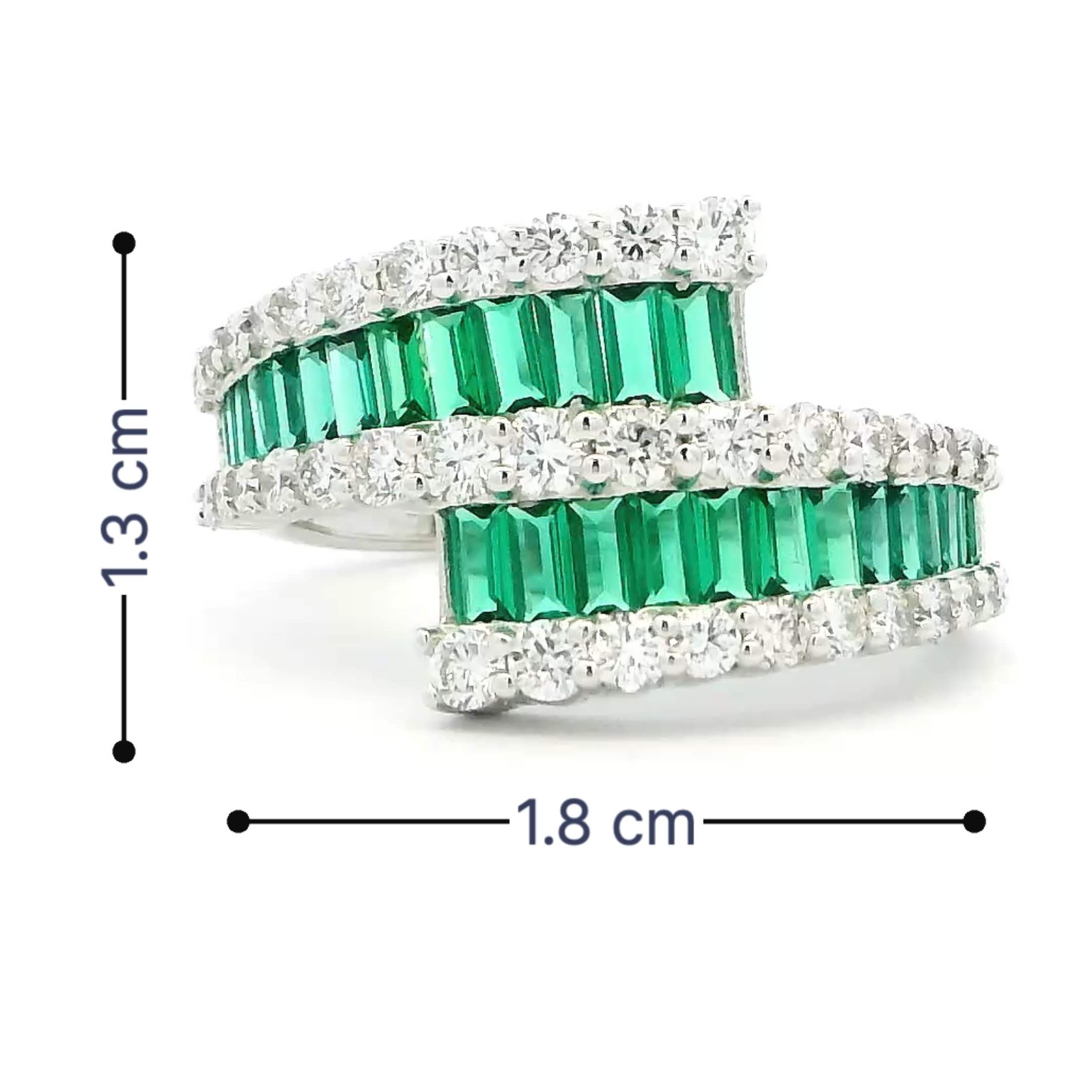 9K Lab Grown Diamond Colorstone Ring