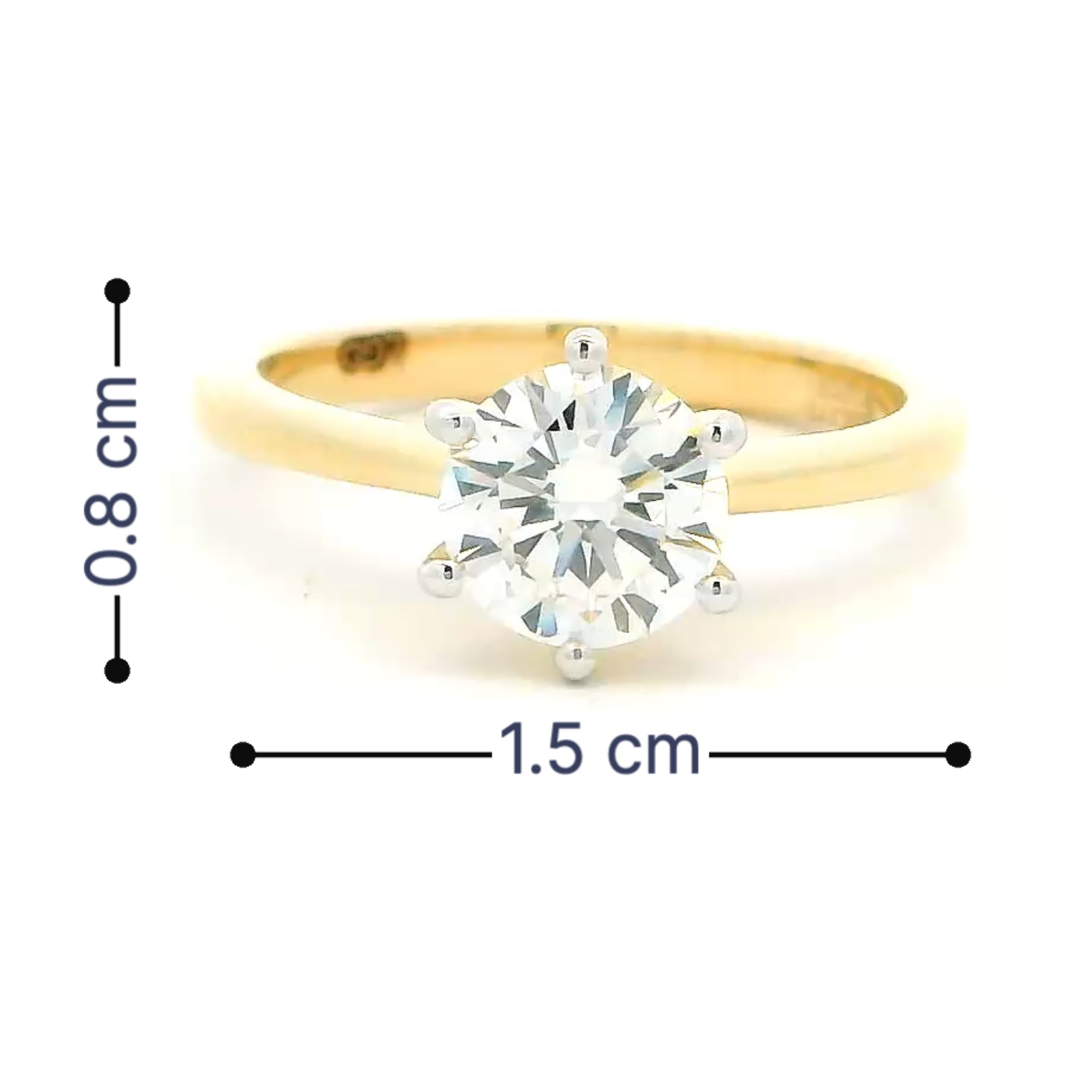 Sparkling Marvel 9K Lab Grown Diamond Ring