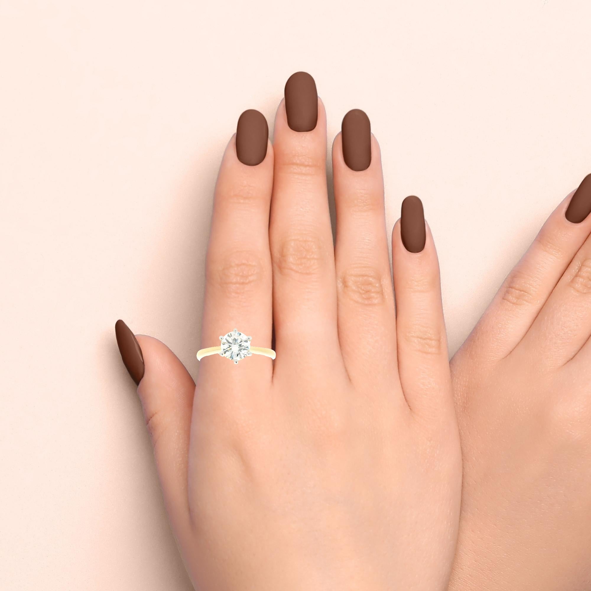 Sparkling Marvel 9K Lab Grown Diamond Ring