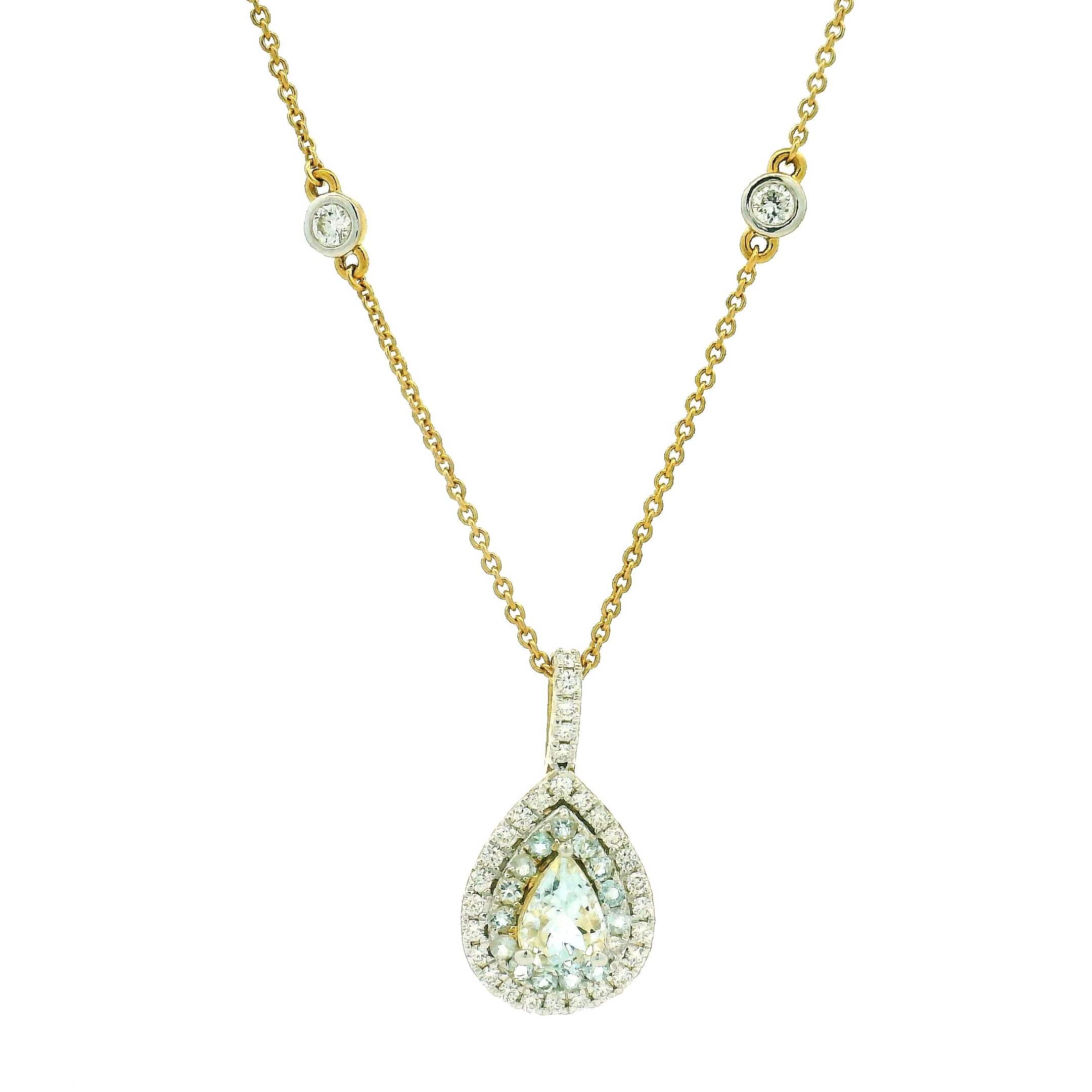 9K Lab Grown Diamond Pendant