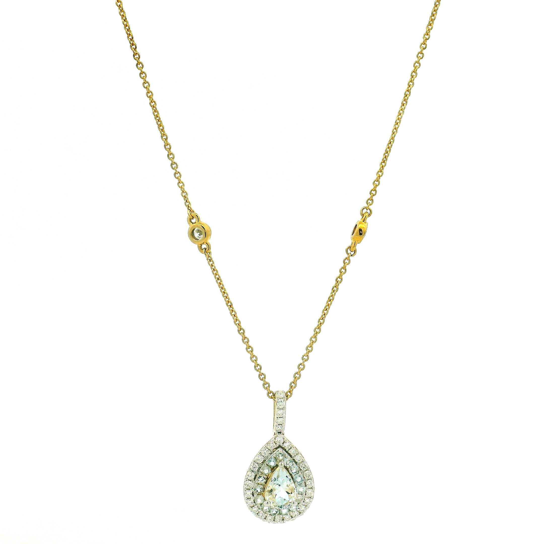 9K Lab Grown Diamond Pendant