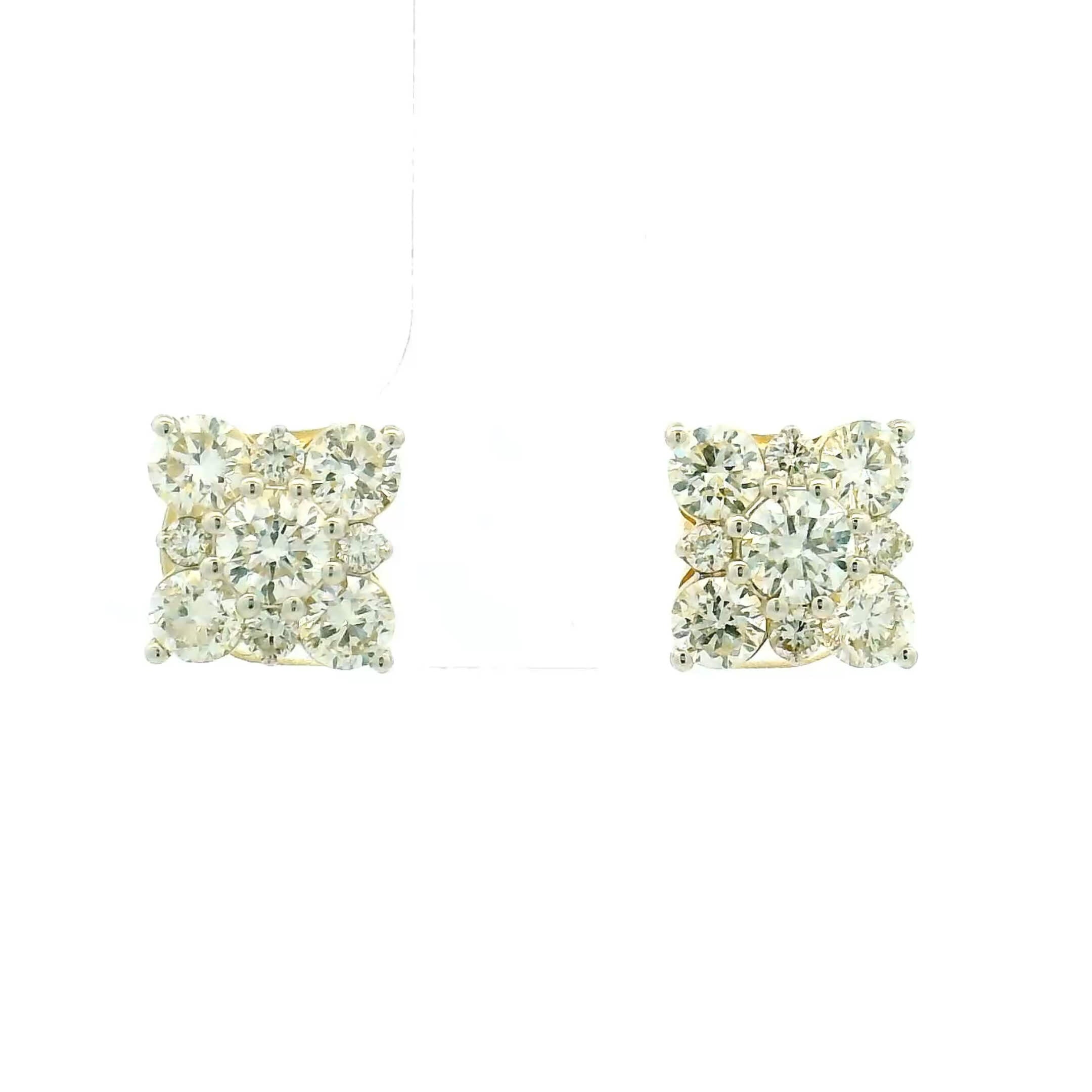 14K Lab Grown Diamond Earrings