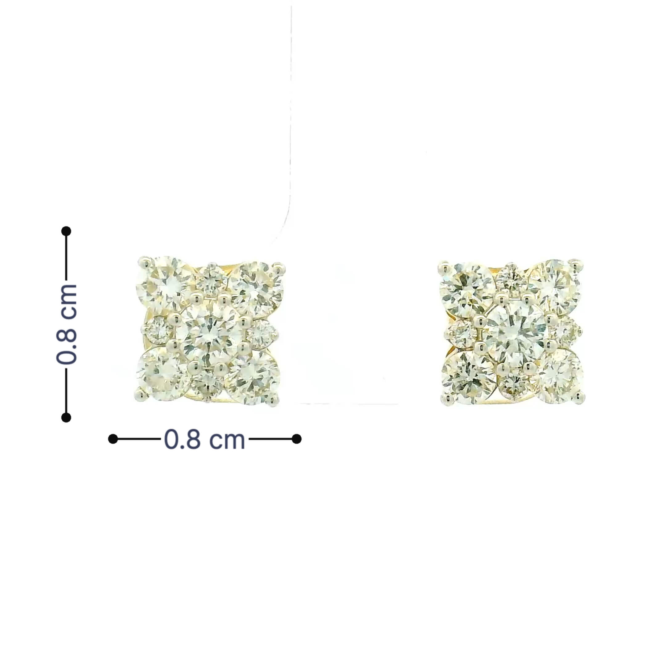 14K Lab Grown Diamond Earrings