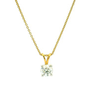 14K Lab Grown Diamond Pendant