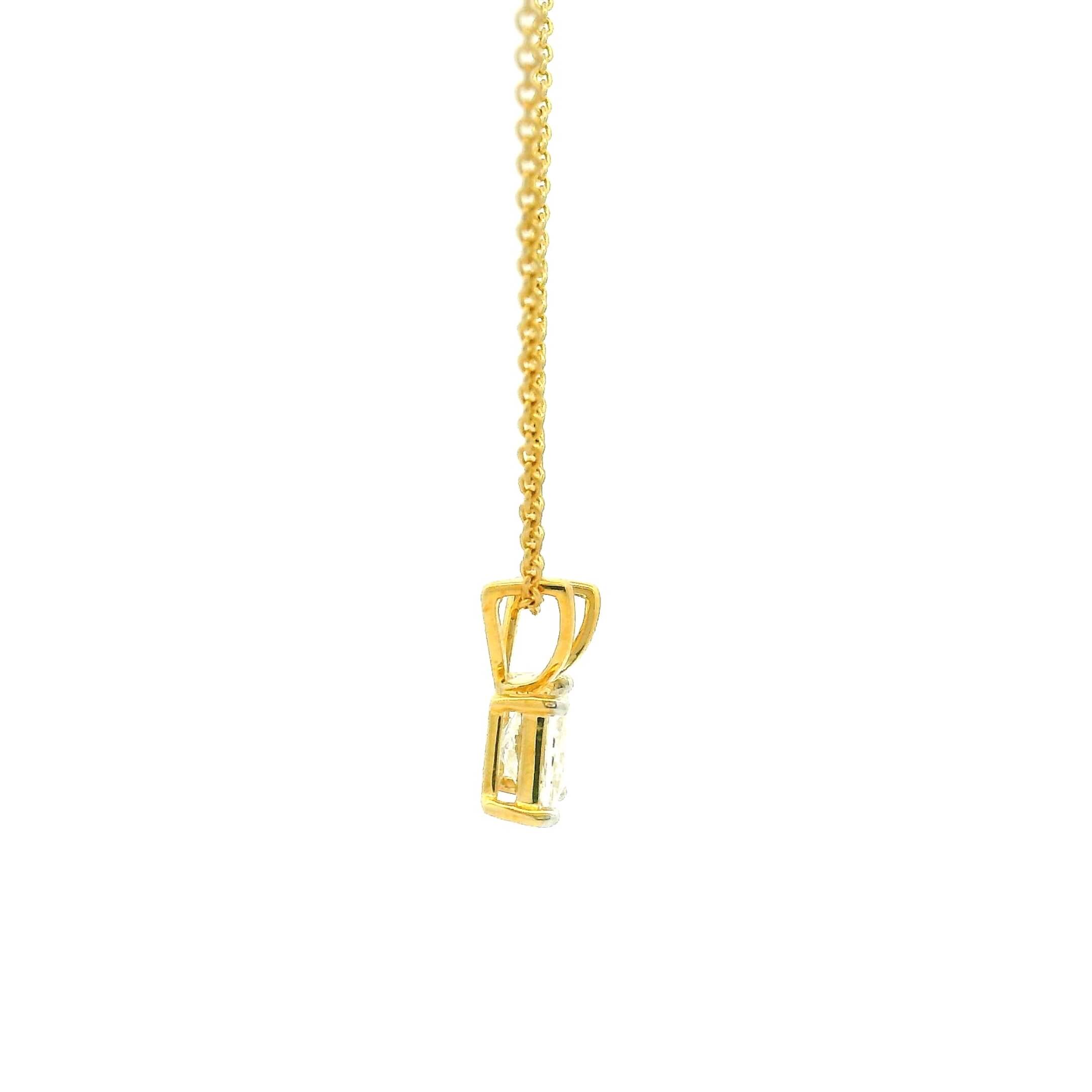 14K Lab Grown Diamond Pendant