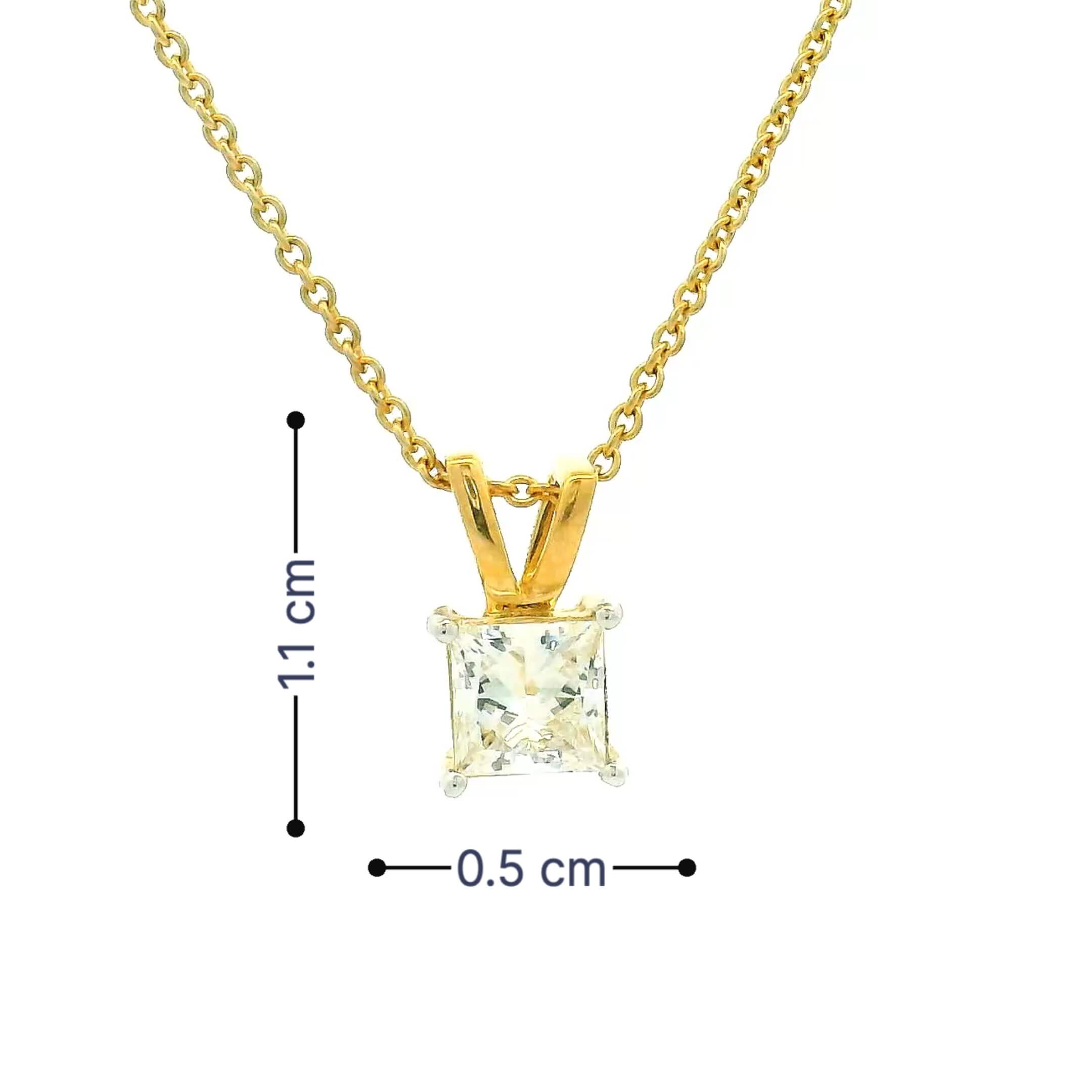 14K Lab Grown Diamond Pendant