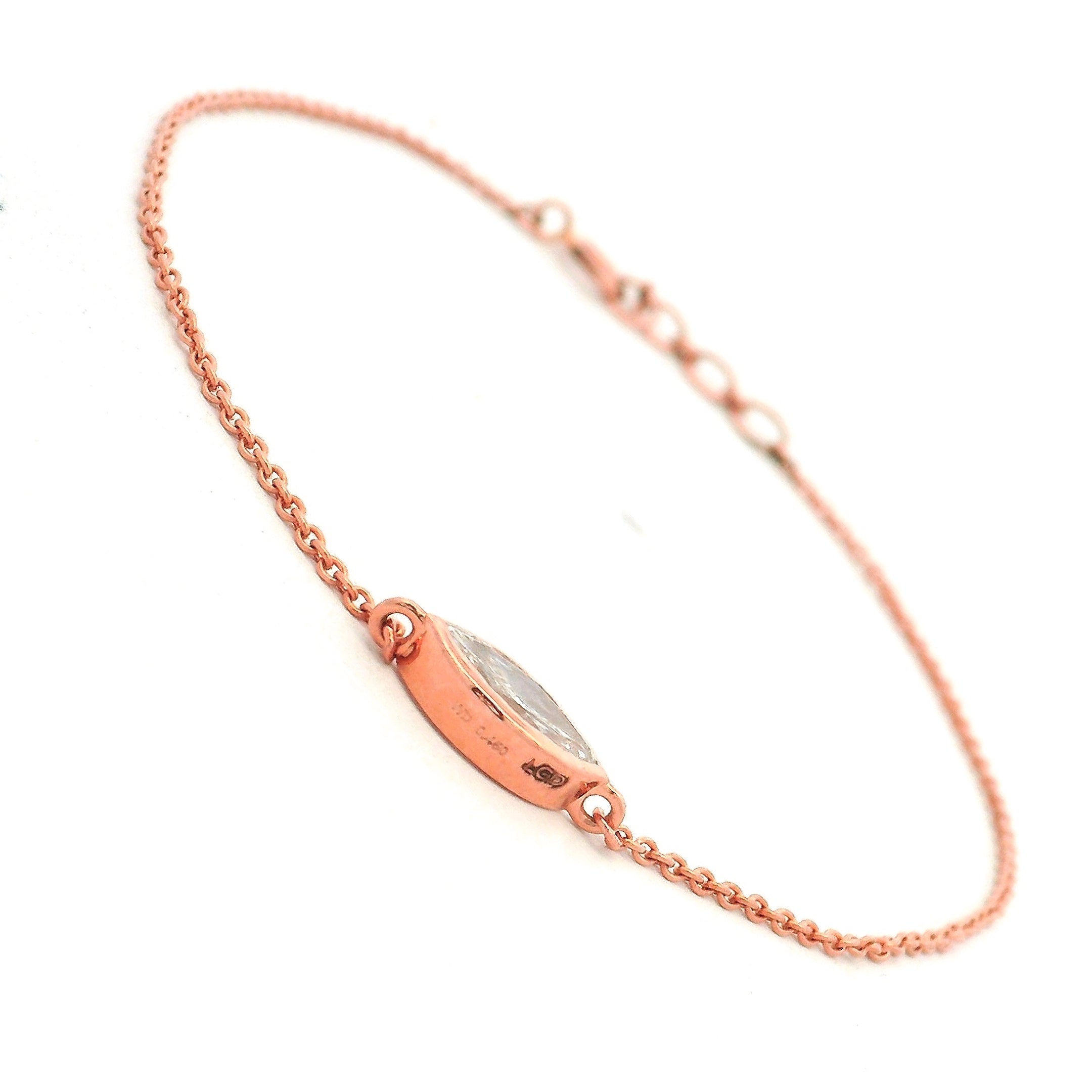 14K Lab Grown Diamond Bracelet