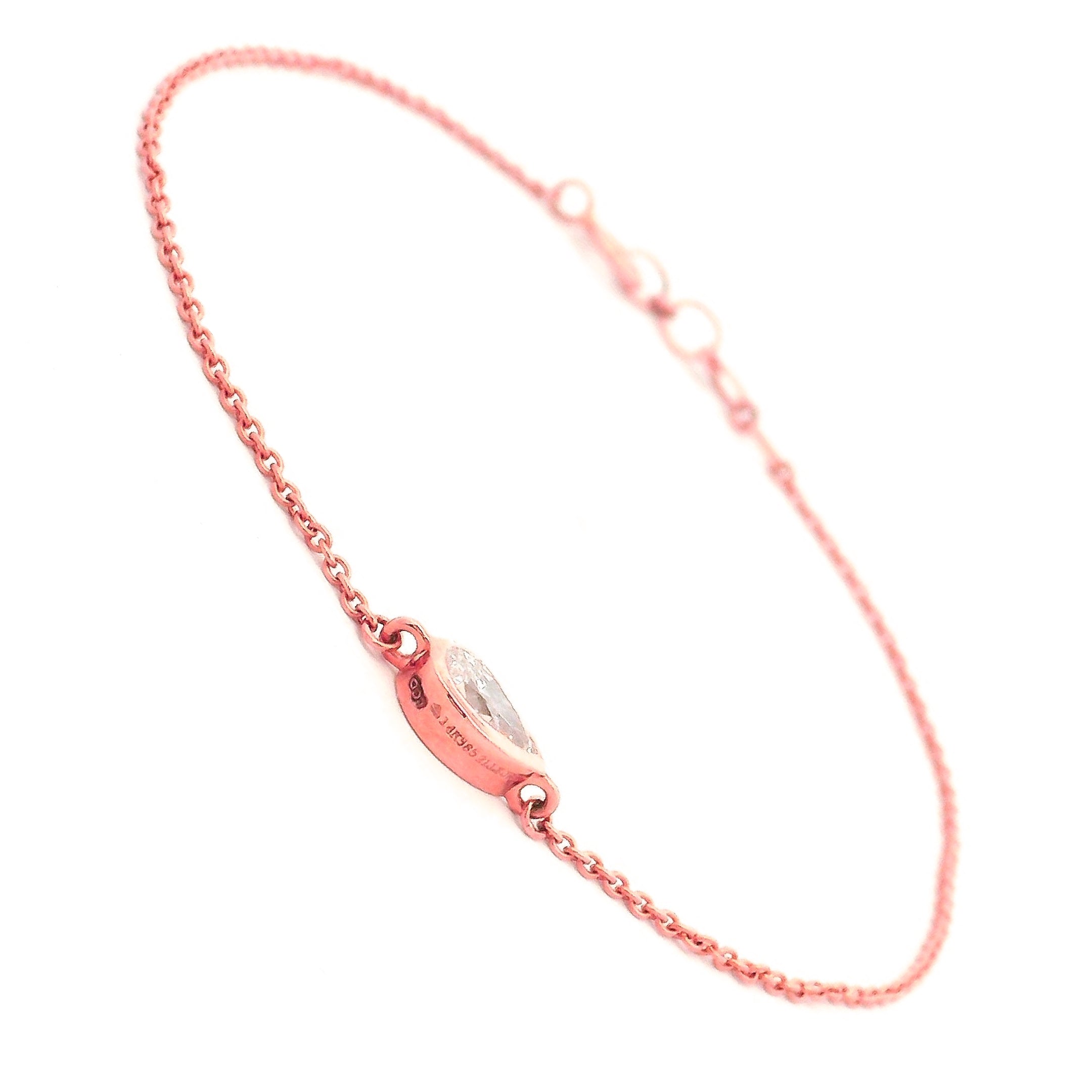 14K Lab Grown Diamond Bracelet