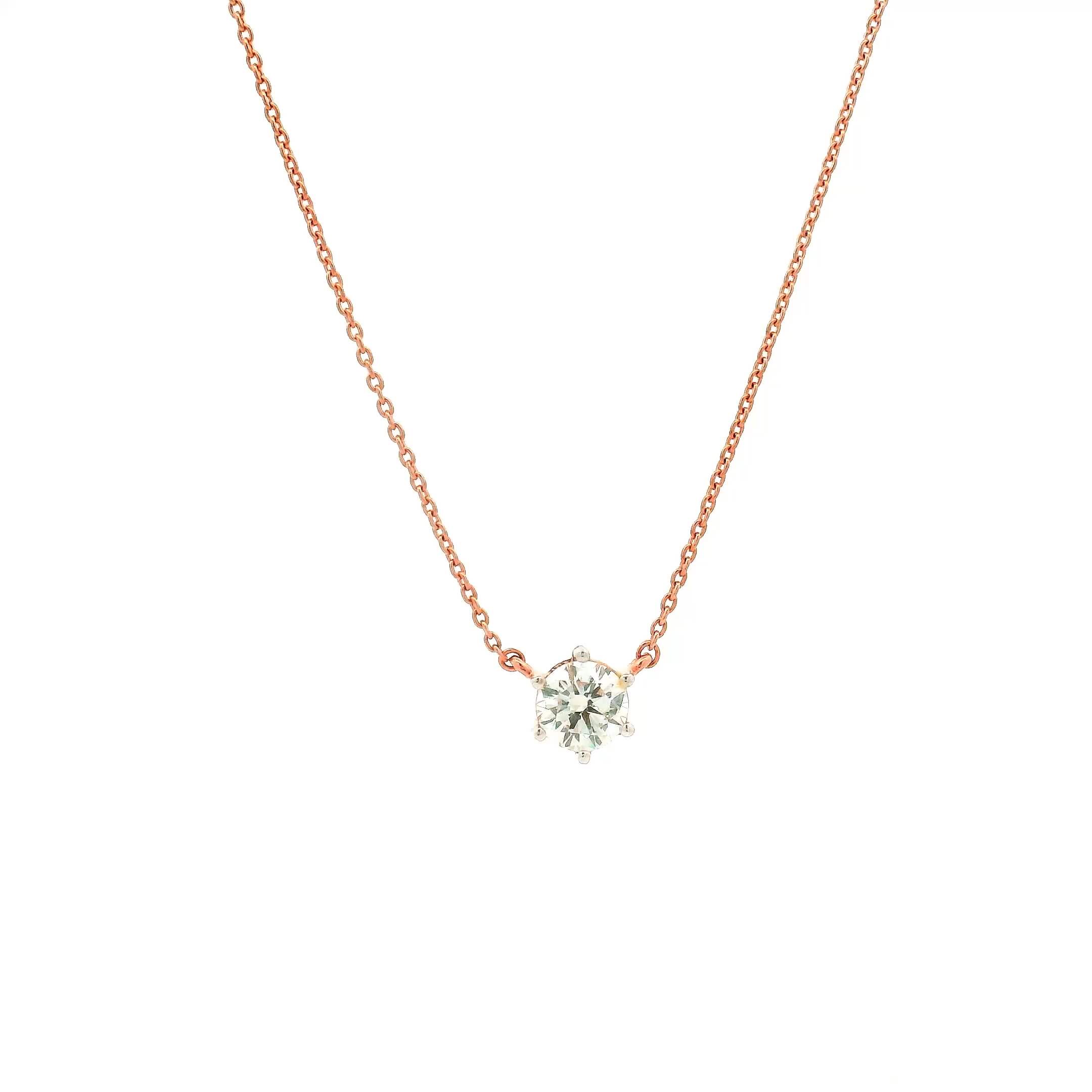 9K Lab Grown Diamond Pendant