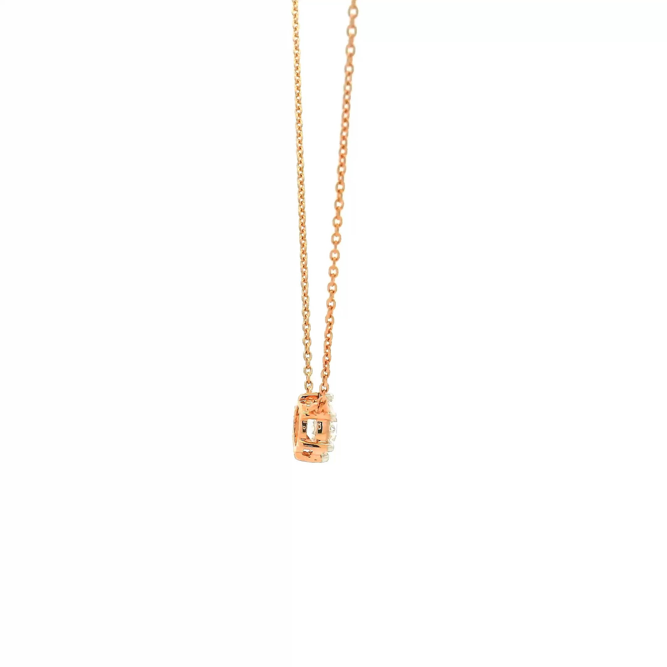 9K Lab Grown Diamond Pendant