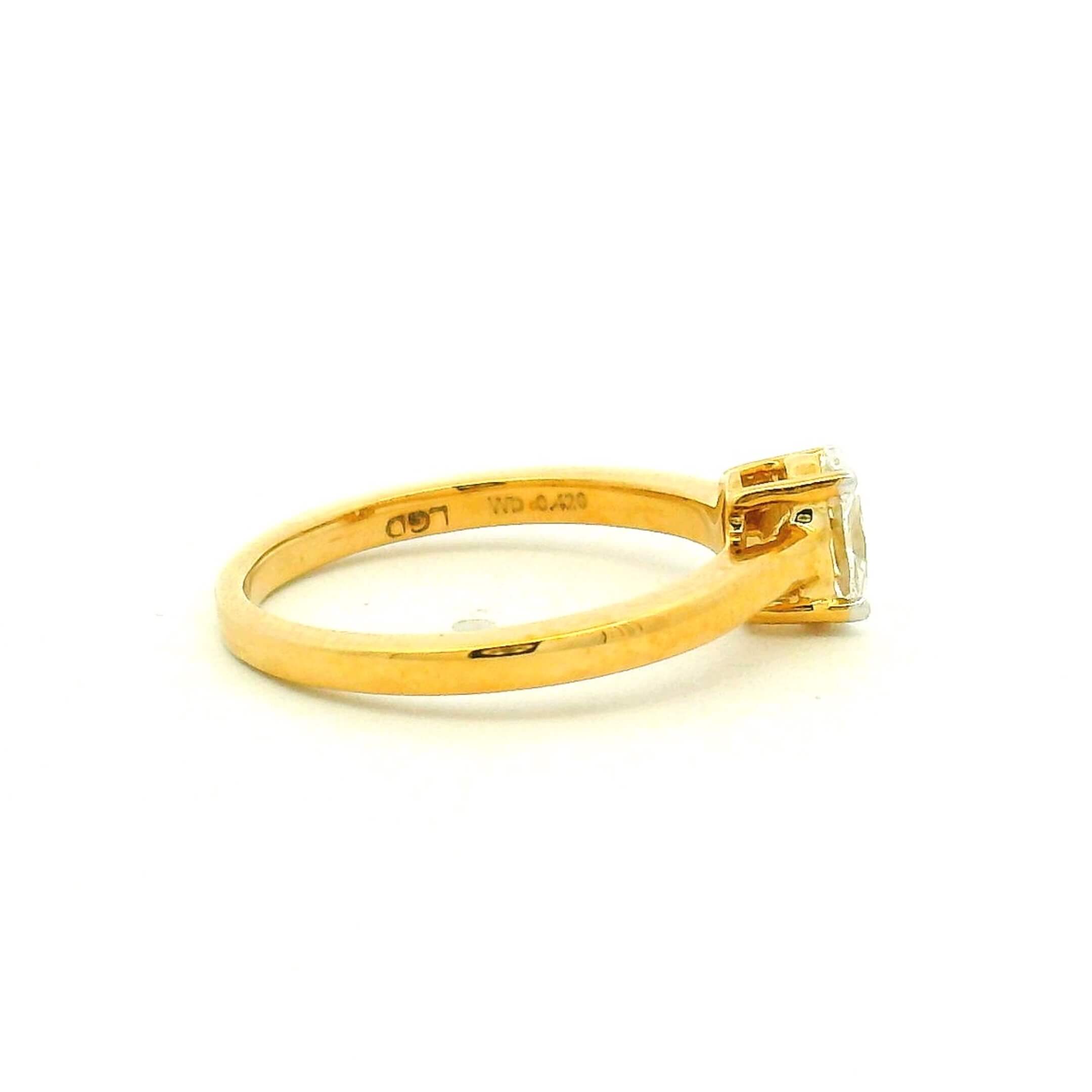 14K Lab Grown Diamond Ring For Women
