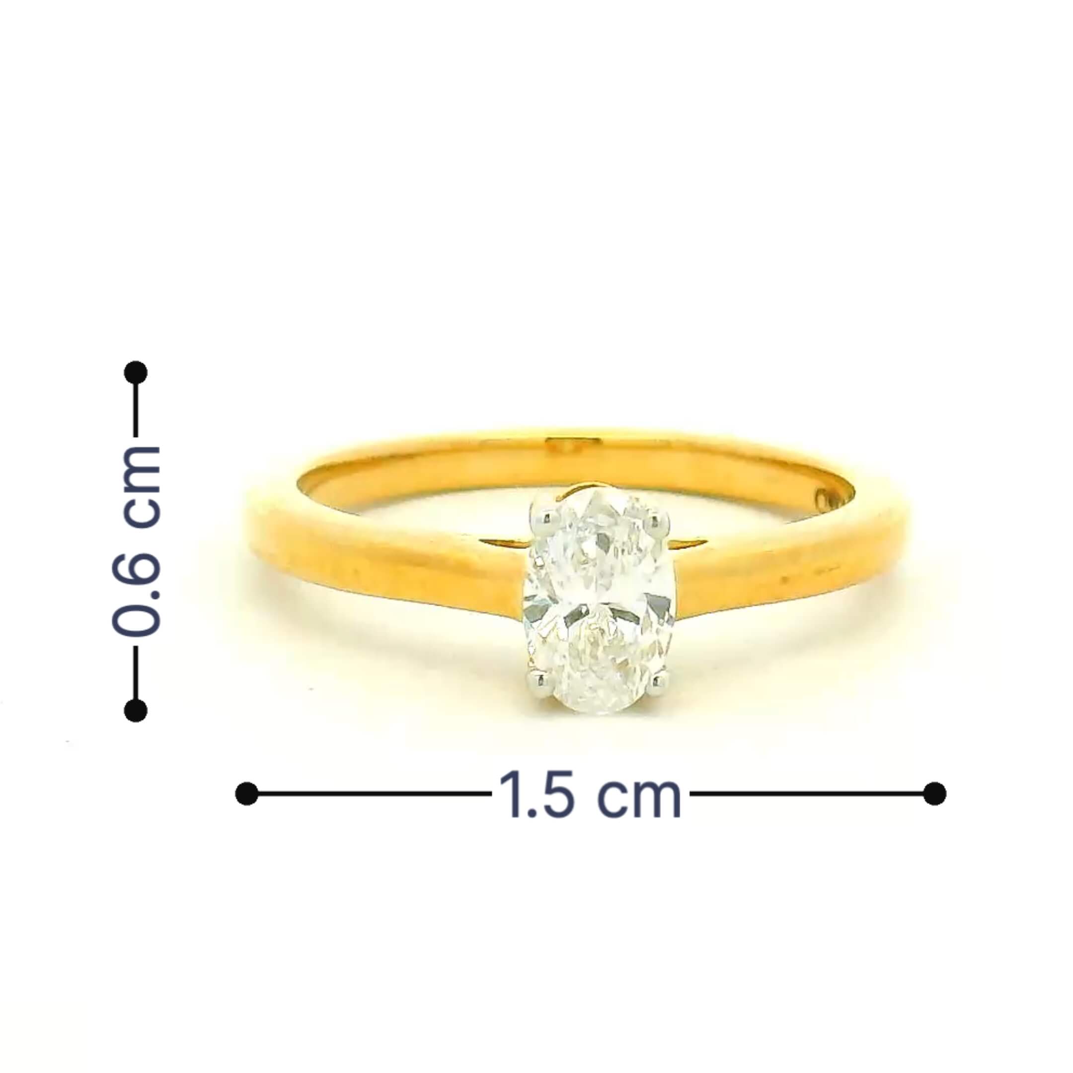 14K Lab Grown Diamond Ring For Women