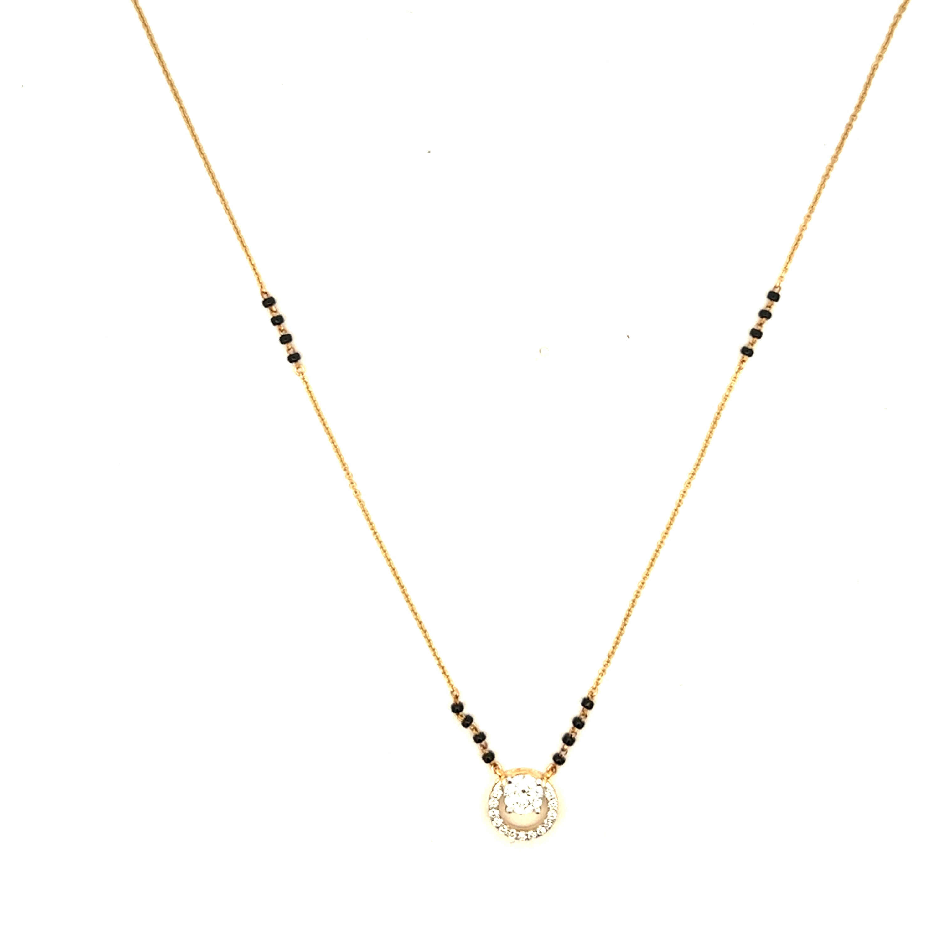 14K Lab Grown Diamond Mangalsutra