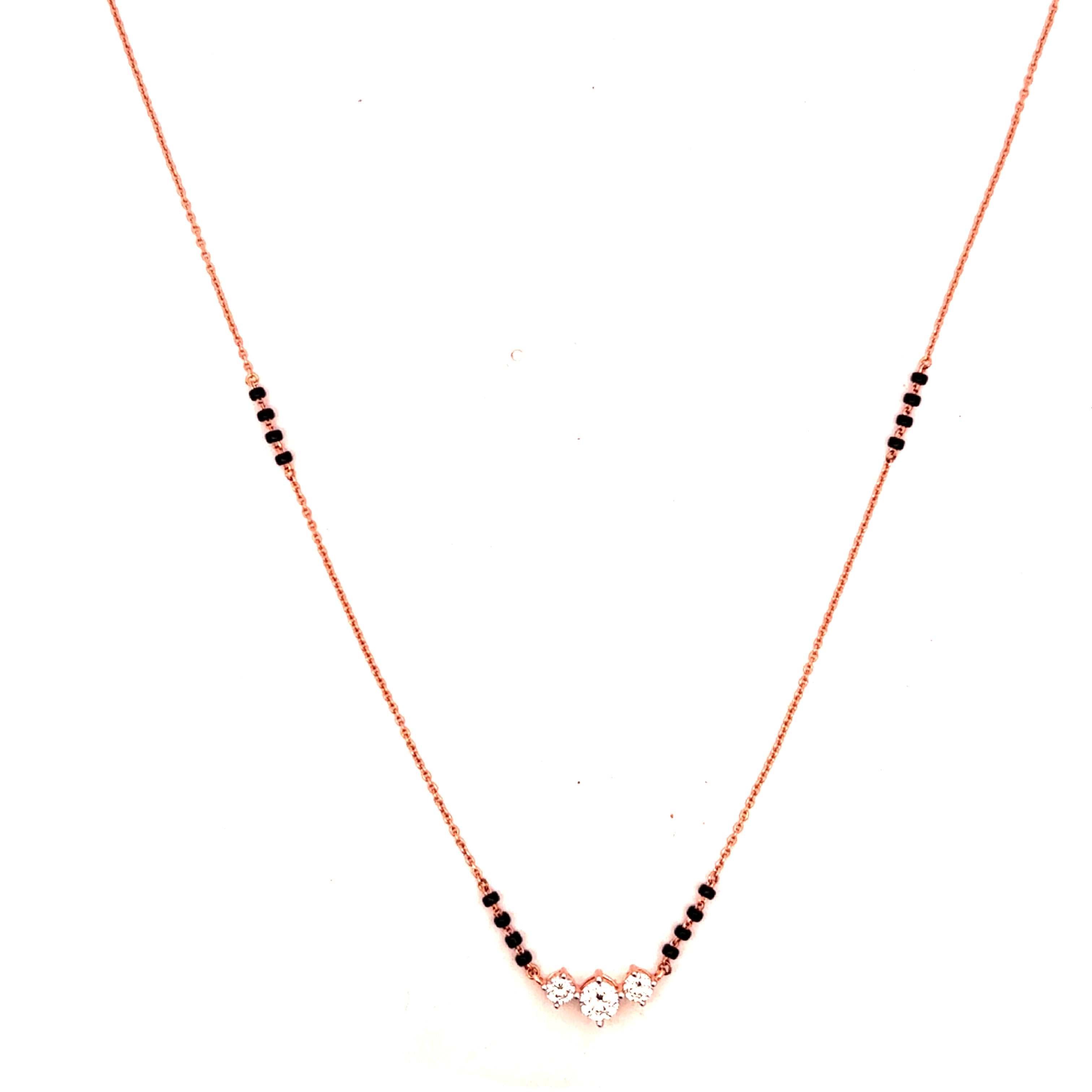 14K Lab Grown Diamond Mangalsutra