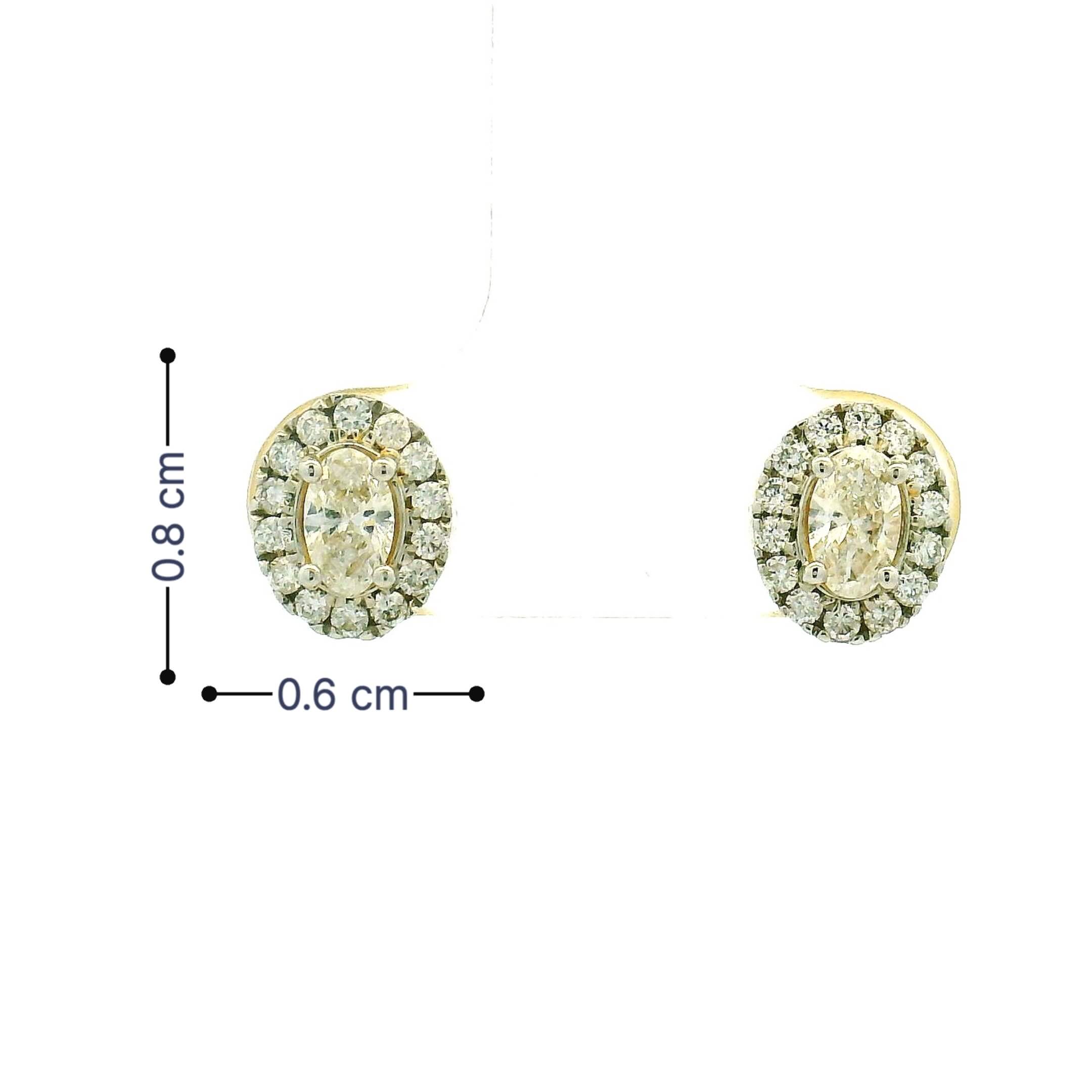 14K Lab Grown Diamond Earrings