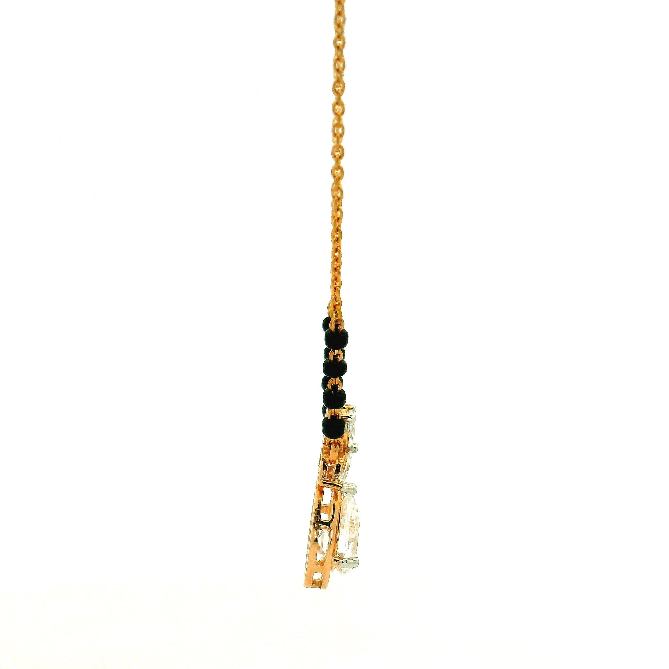 14K Lab Grown Diamond Mangalsutra