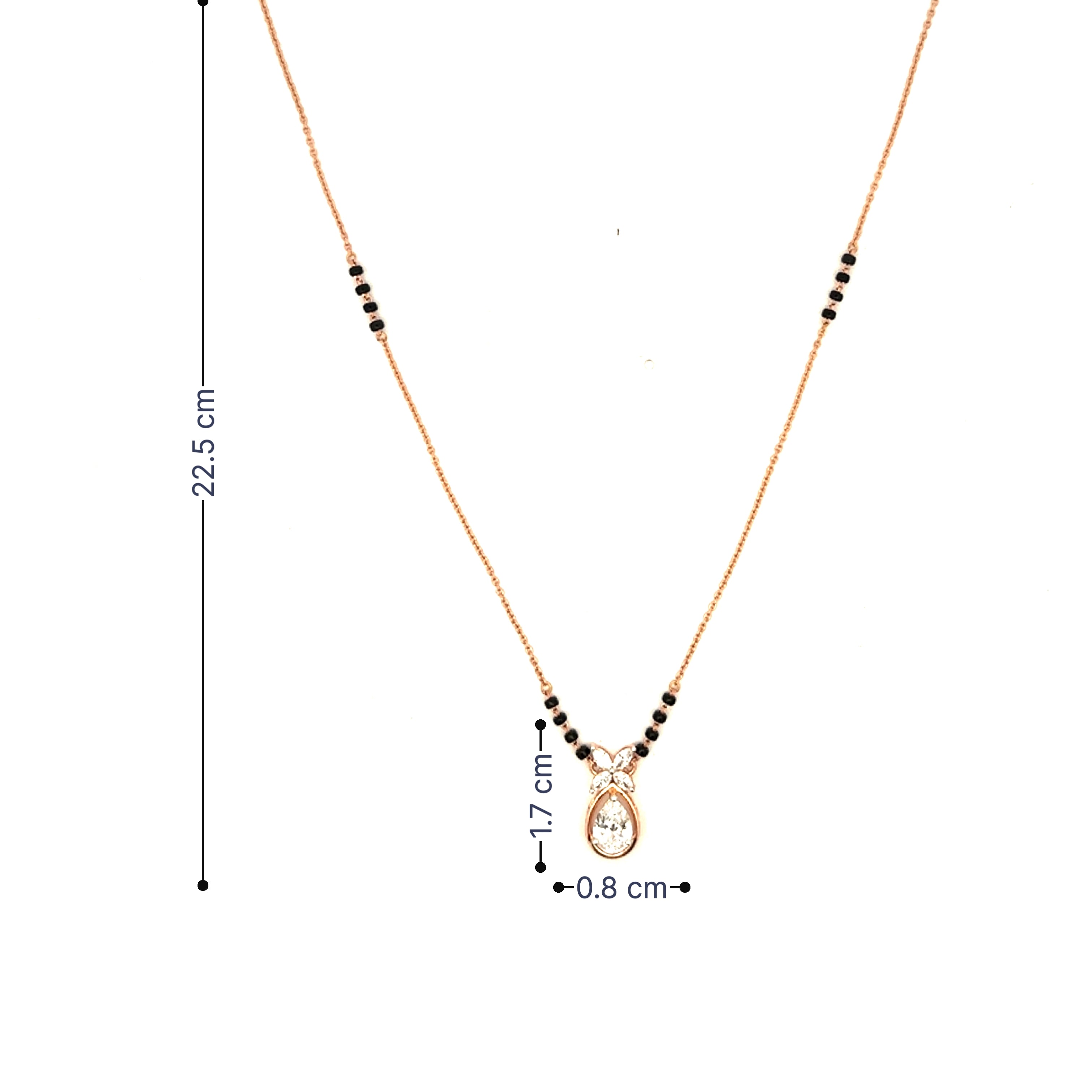 14K Lab Grown Diamond Mangalsutra