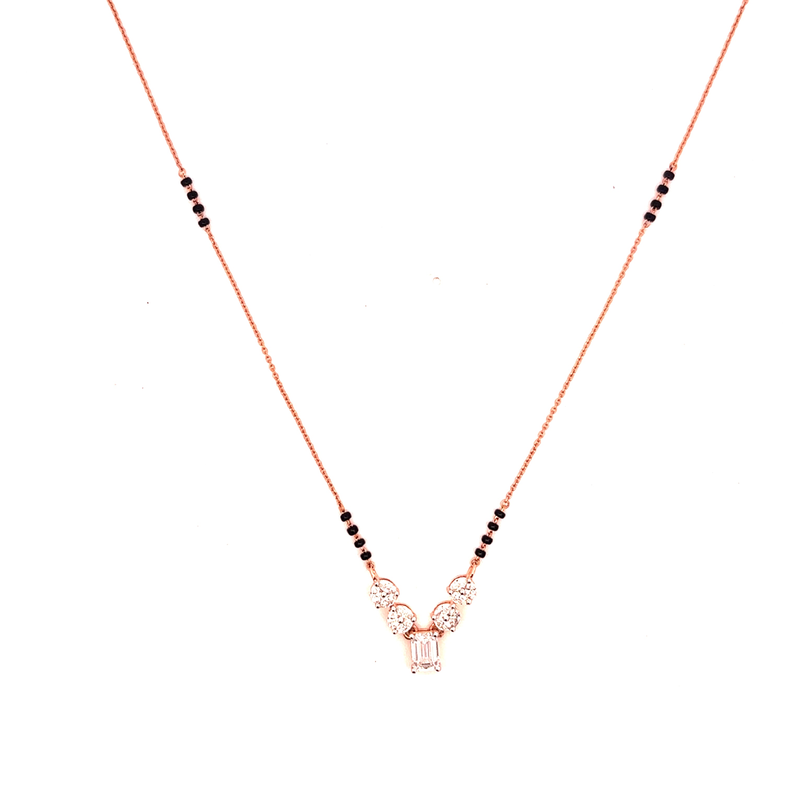 14K Lab Grown Diamond Mangalsutra