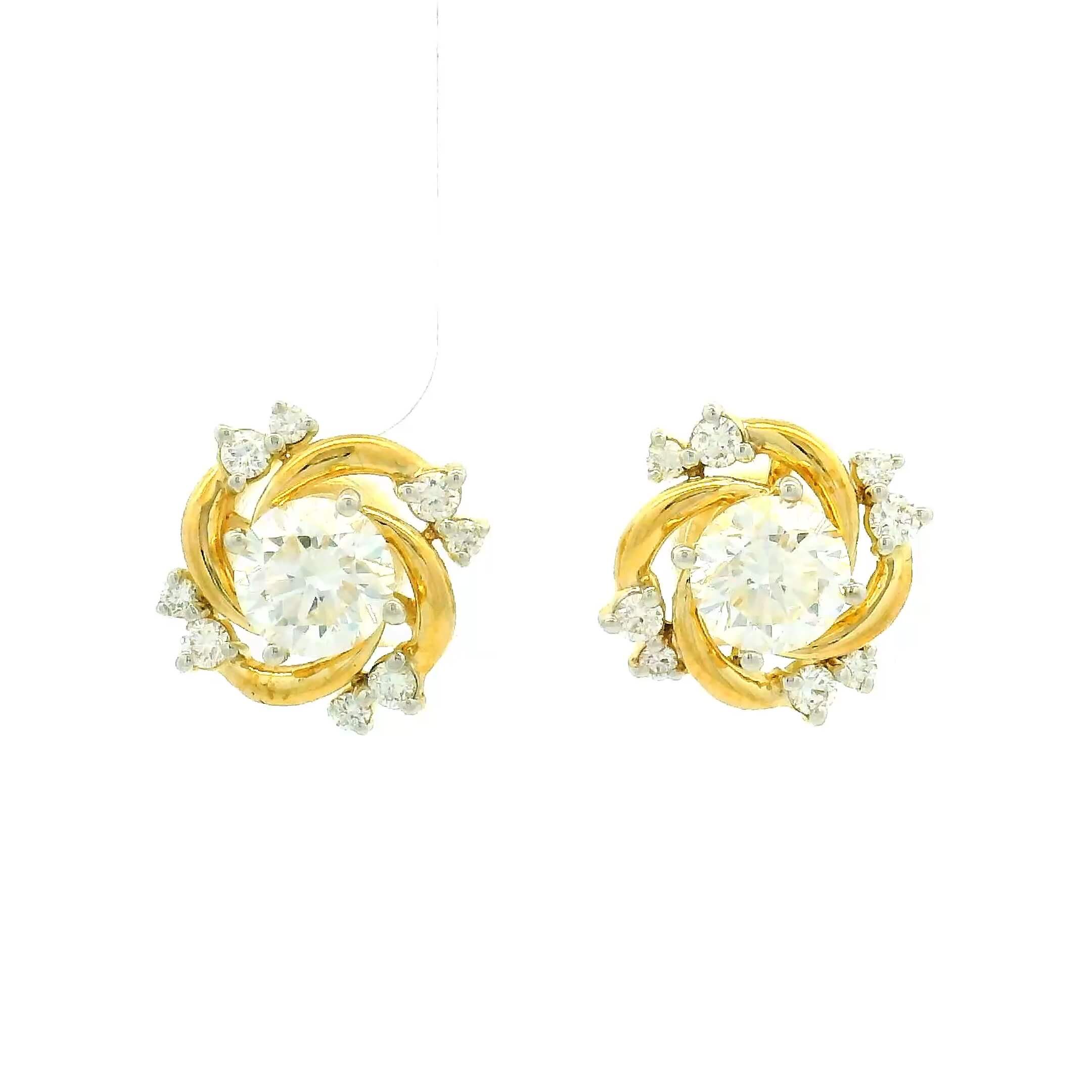 9K Lab Grown Diamond Earrings