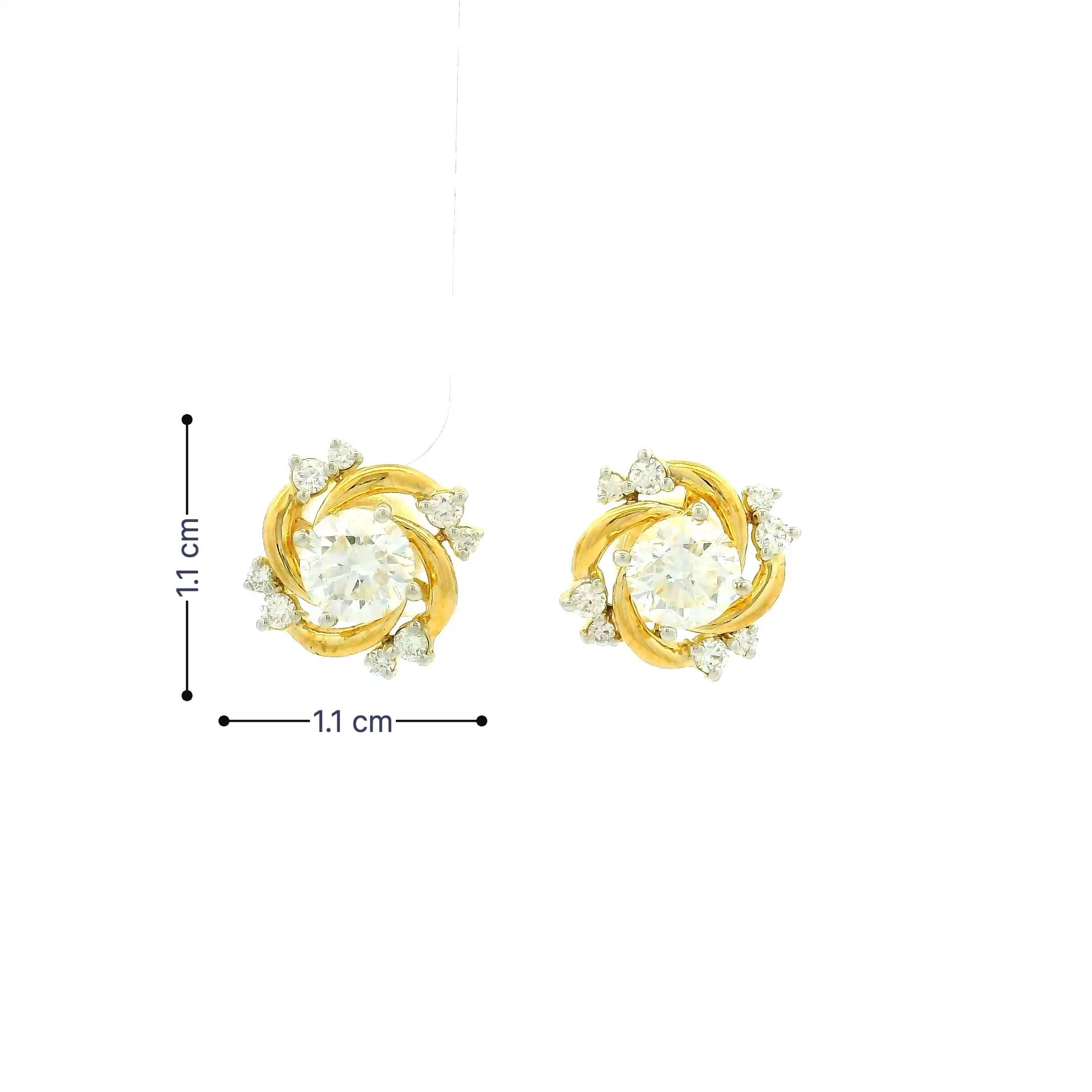 9K Lab Grown Diamond Earrings