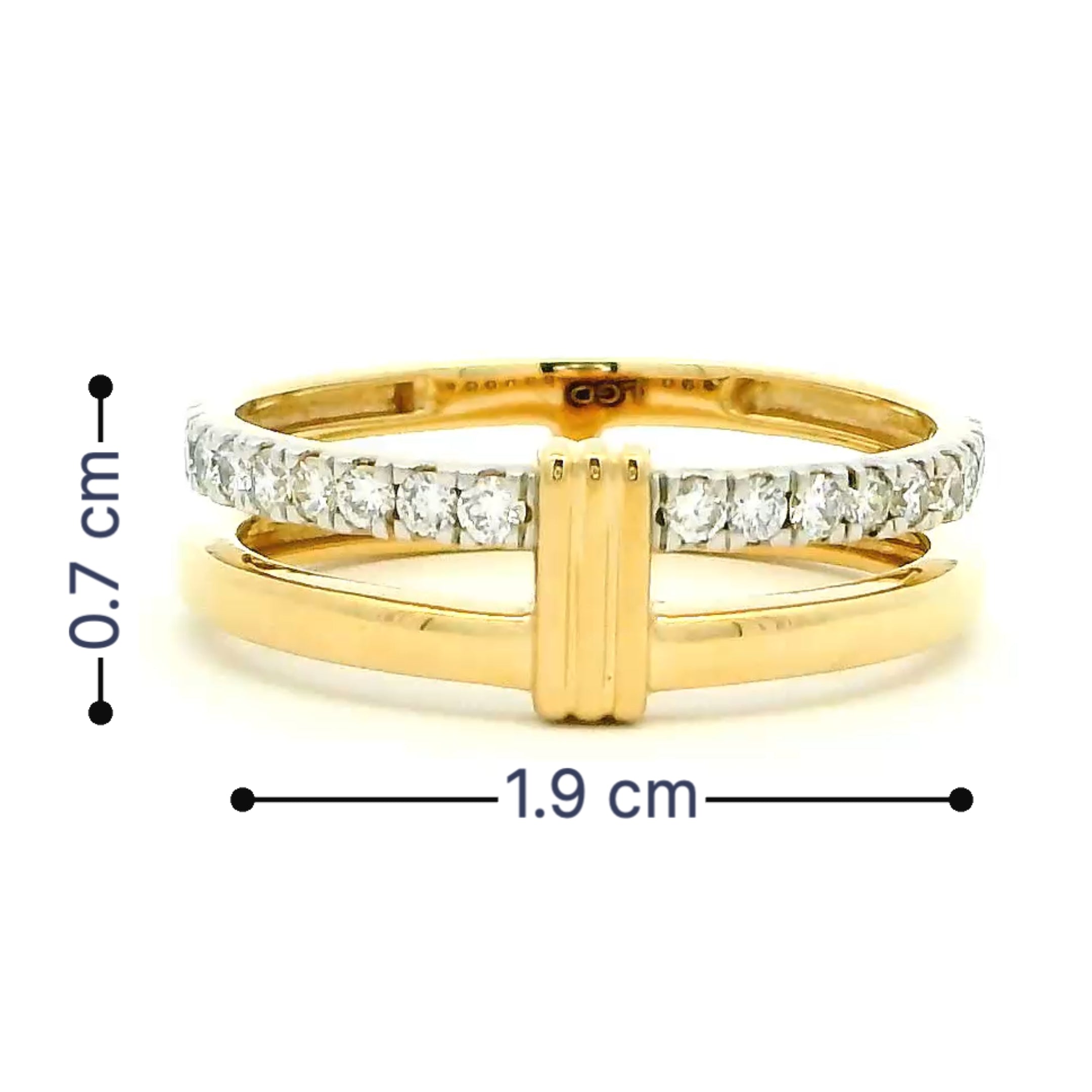 9K Lab Grown Diamond Ring For Women
