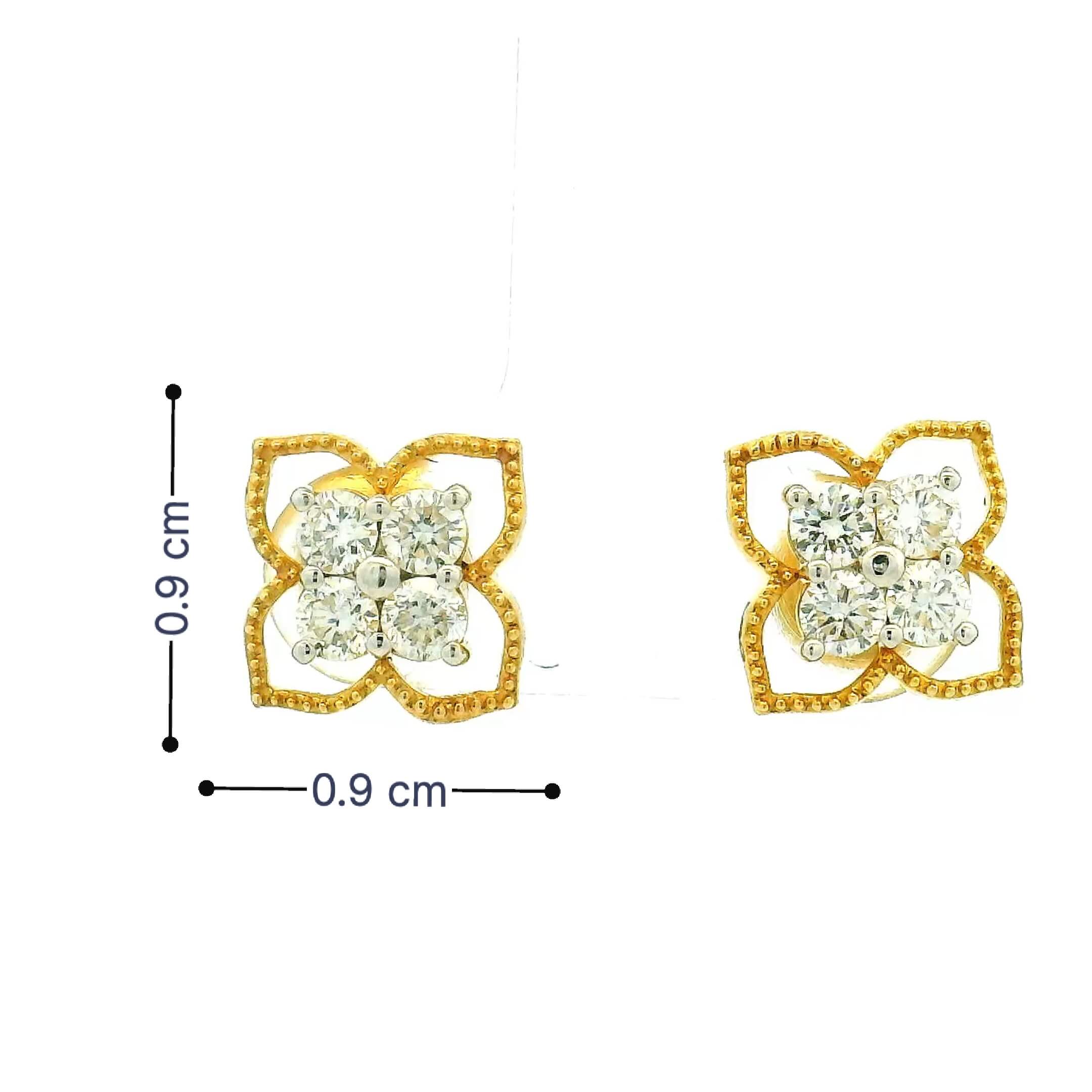 9K Lab Grown Diamond Earrings