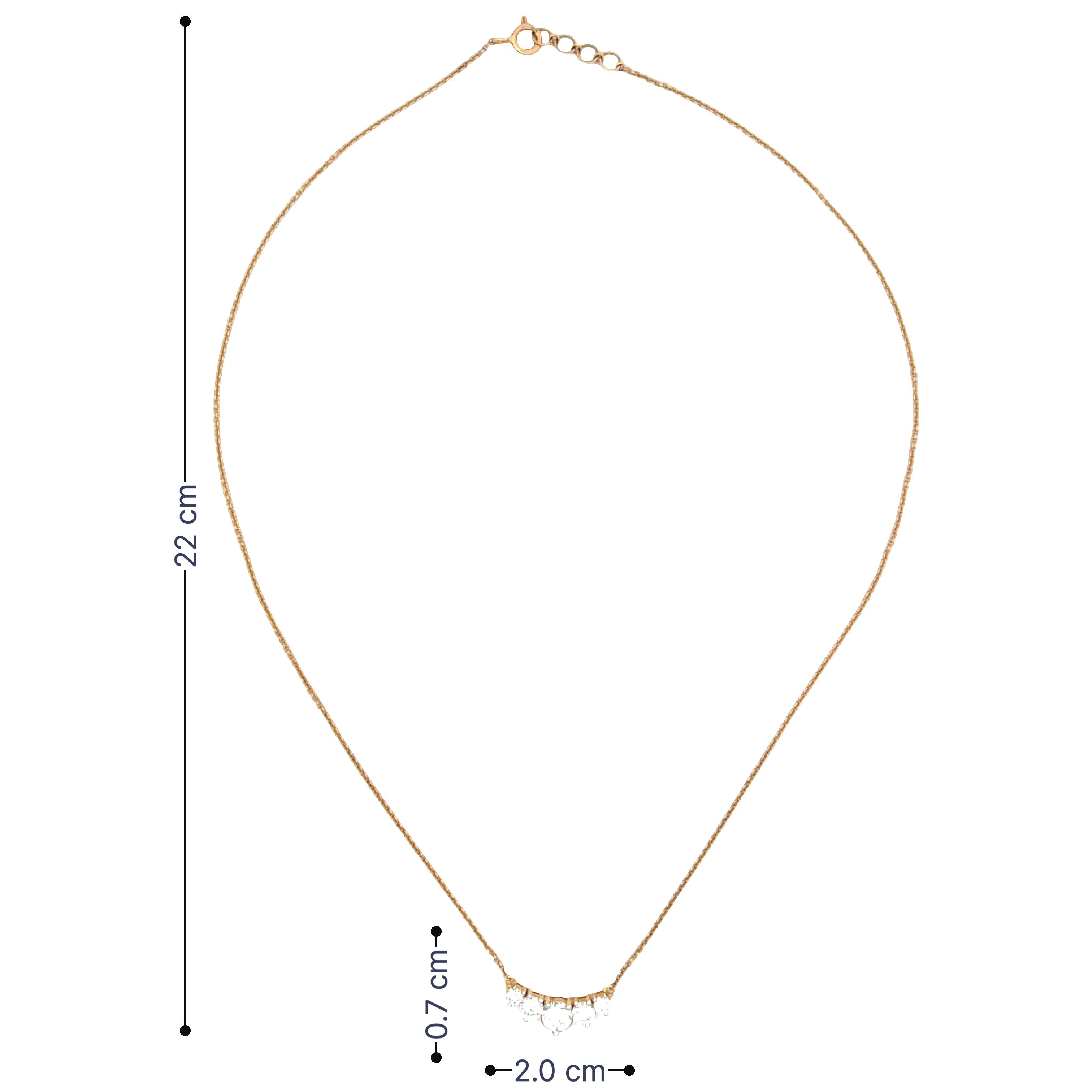 9K Lab Grown Diamond Necklace