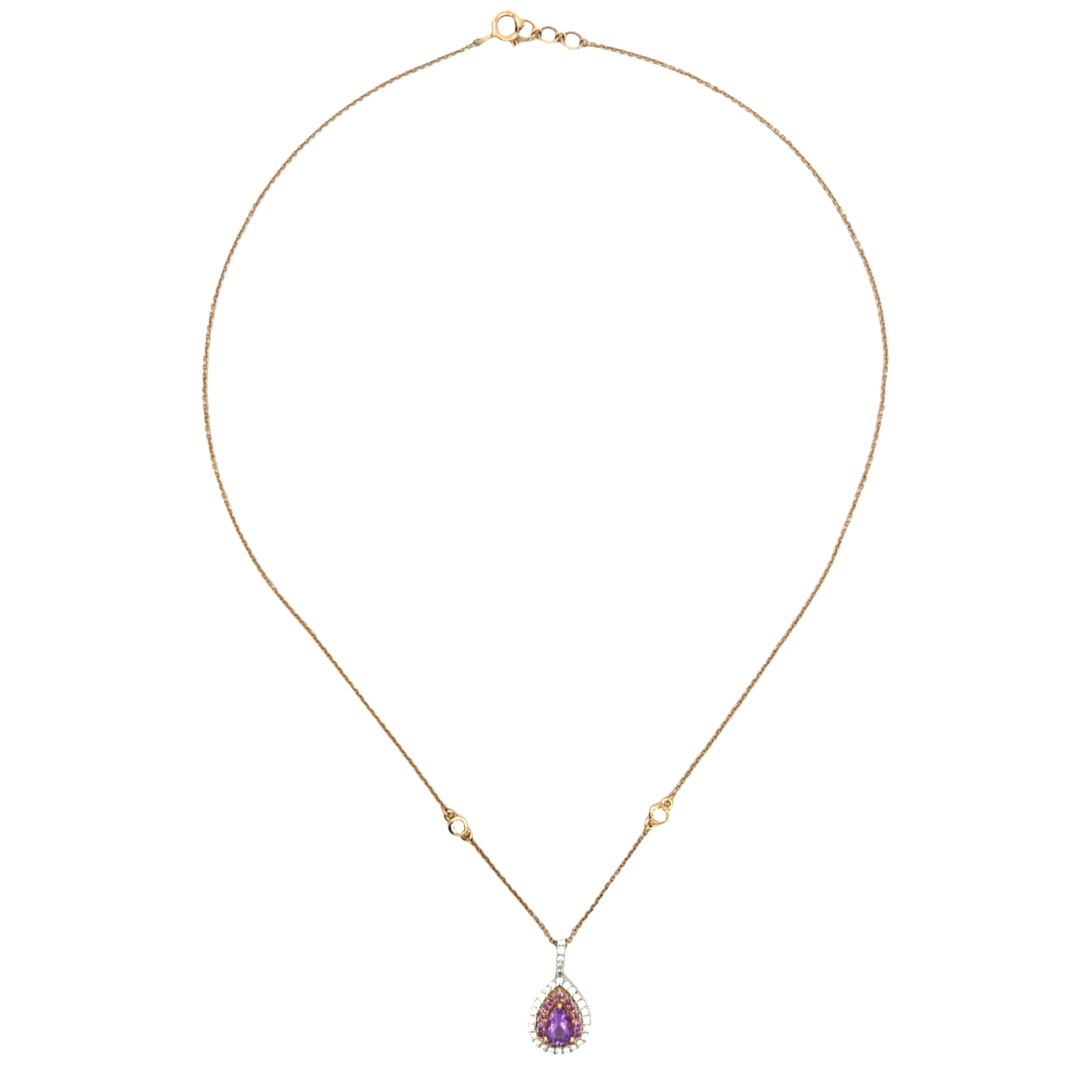 9K Lab Grown Diamond Necklace
