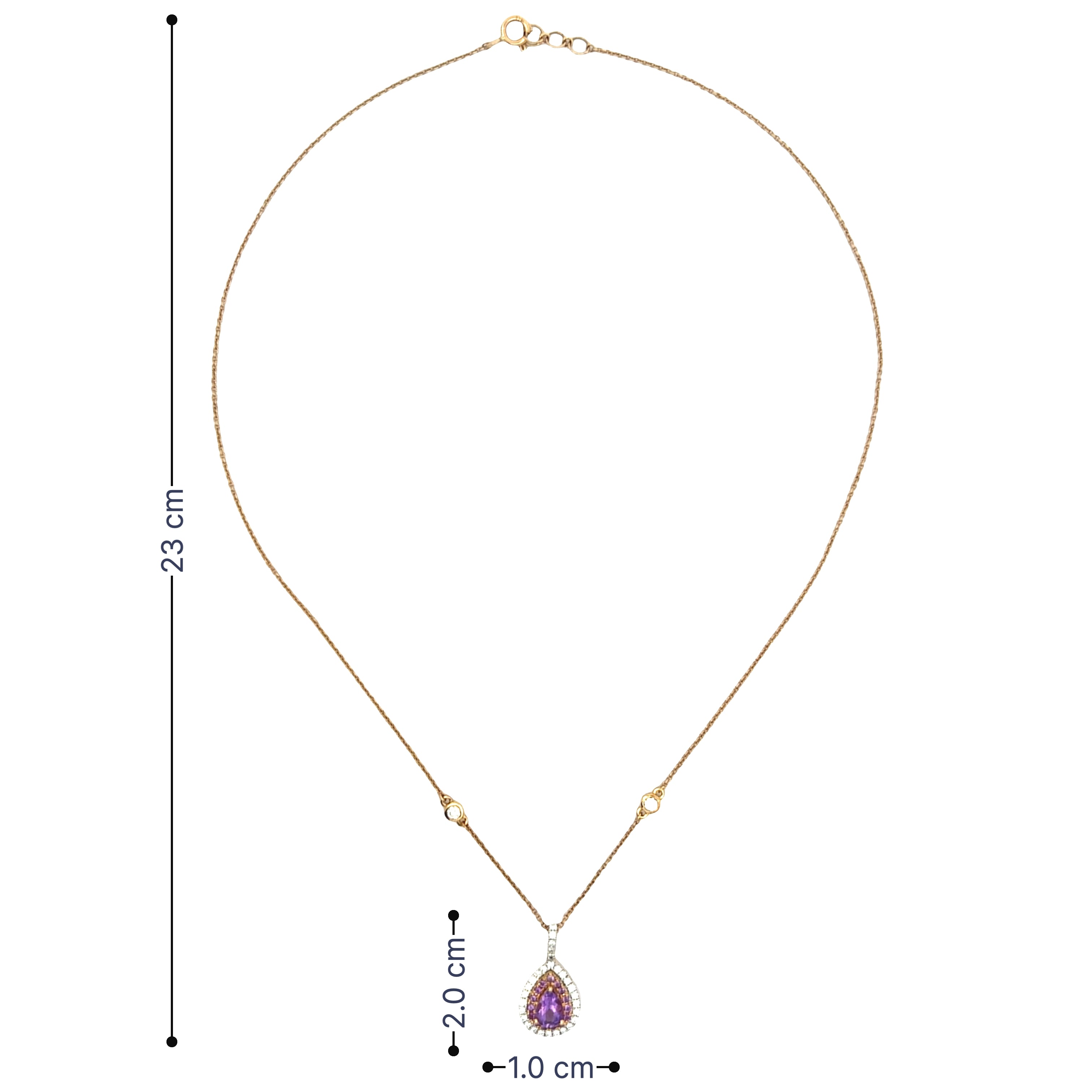 9K Lab Grown Diamond Necklace