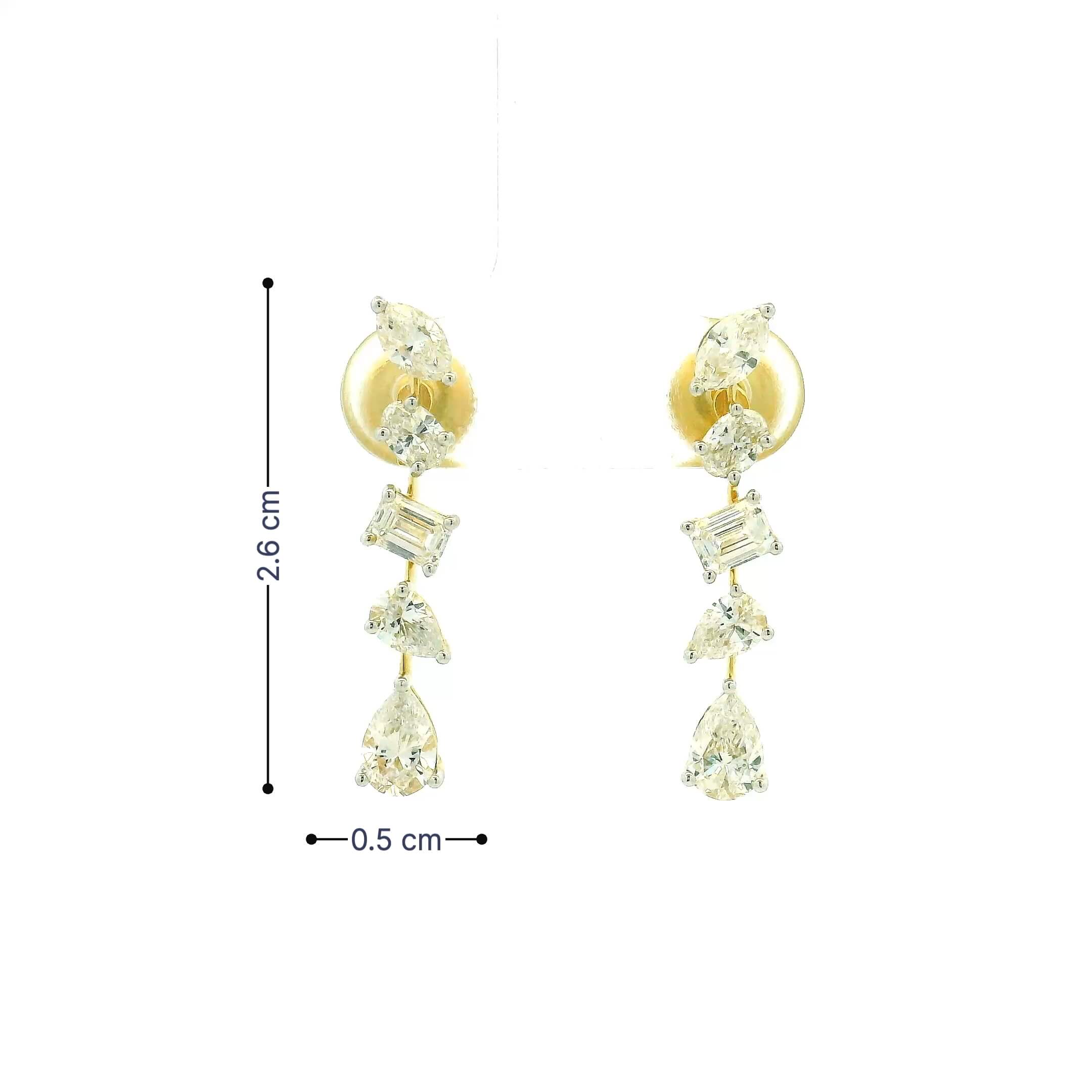 9K Lab Grown Diamond Earrings