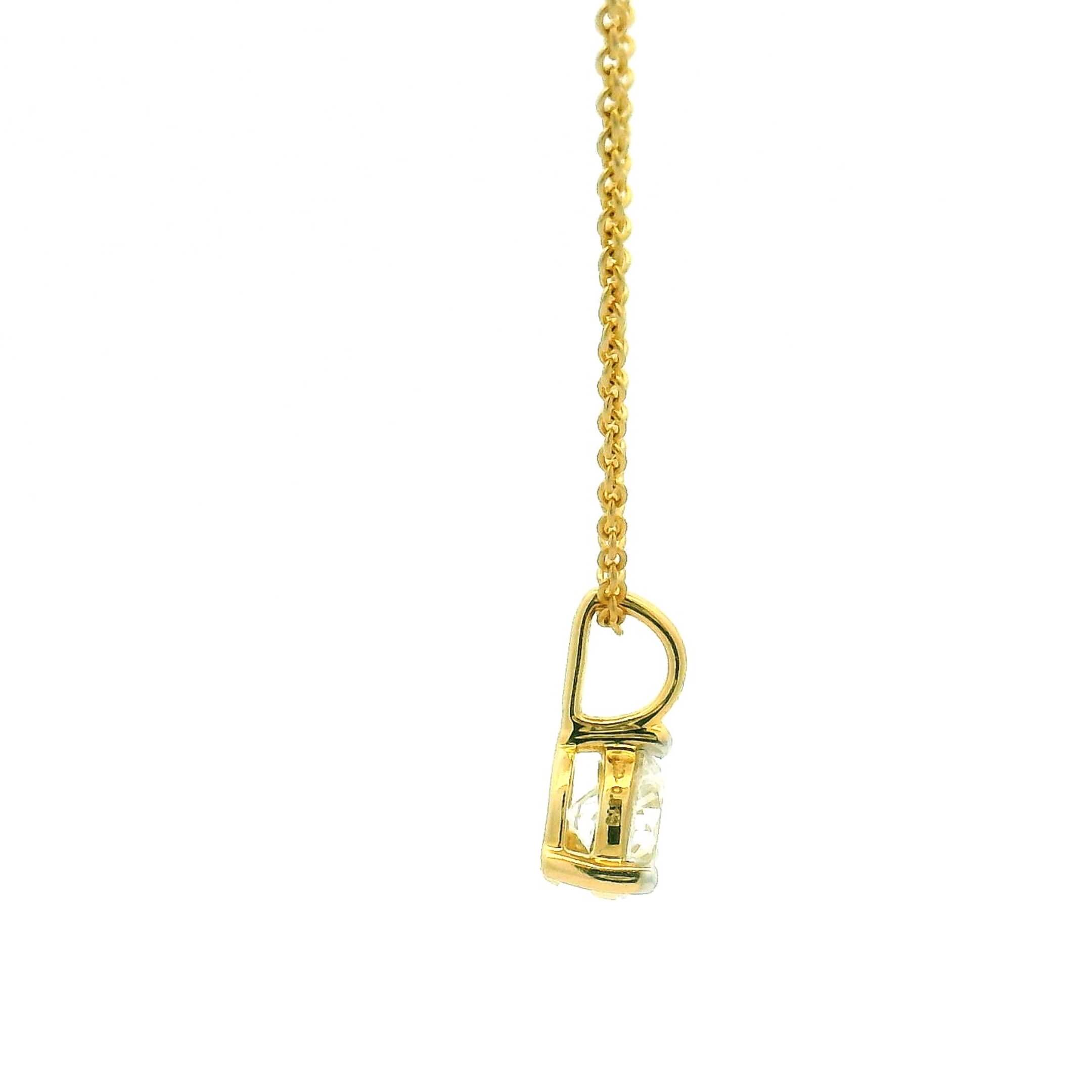 14K Lab Grown Diamond Pendant