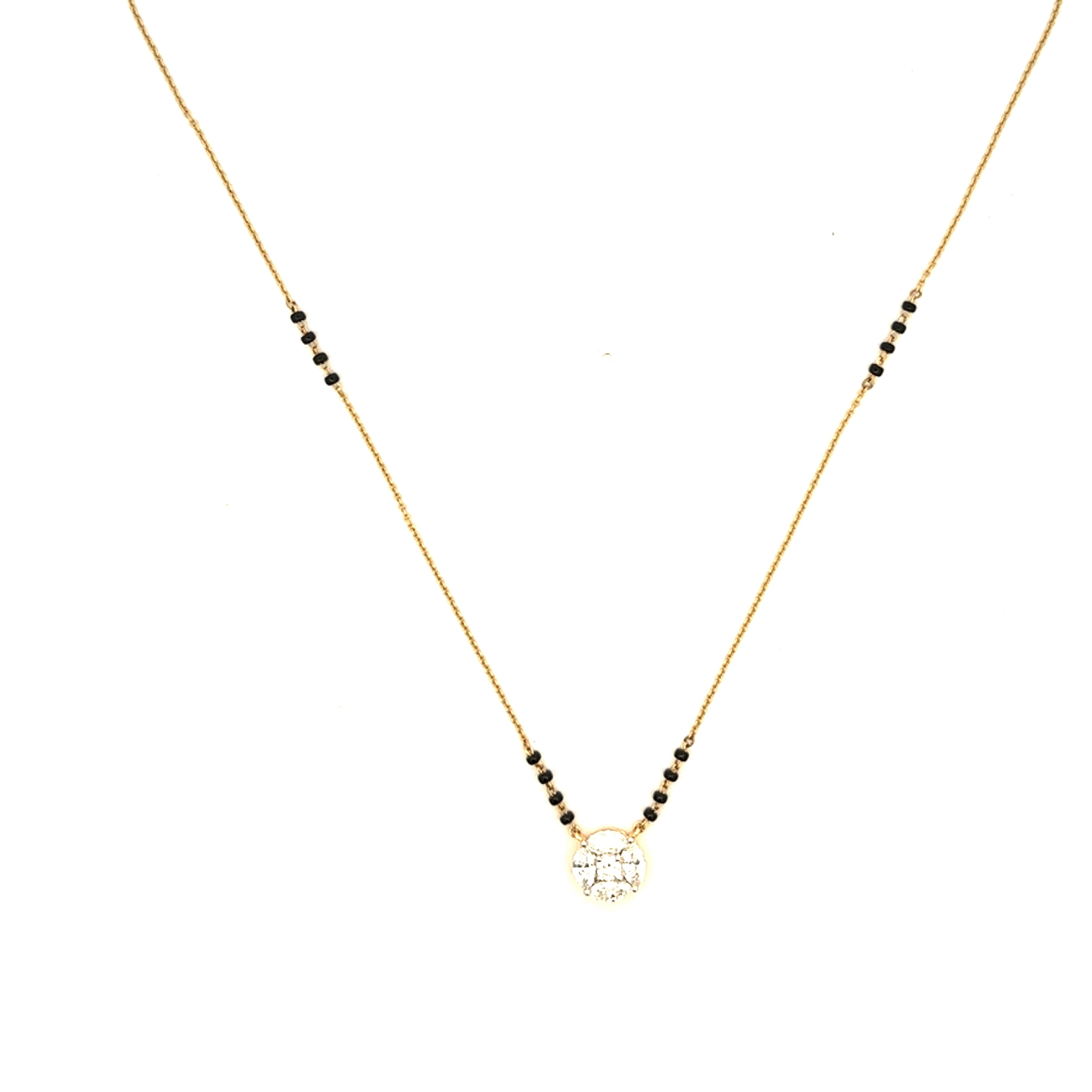 14K Lab Grown Diamond Mangalsutra
