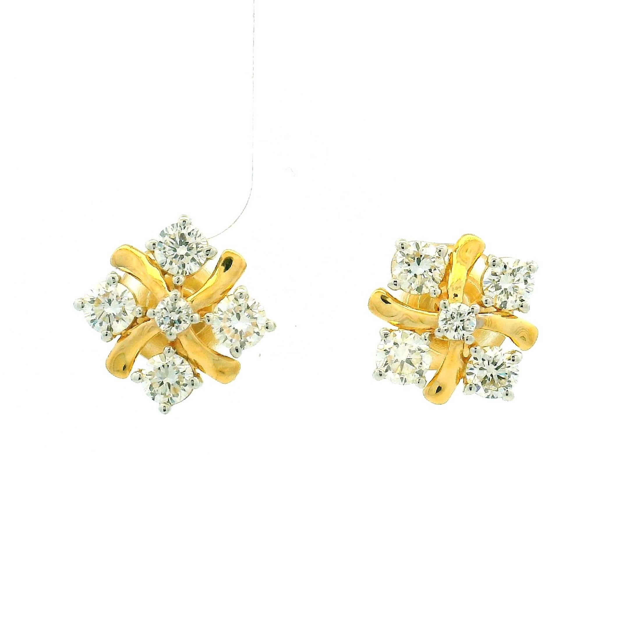 14K Lab Grown Diamond Earrings