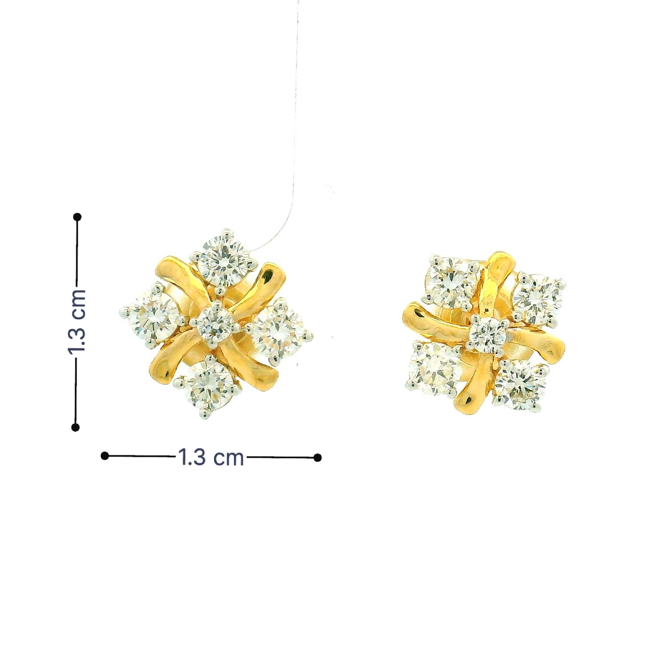 14K Lab Grown Diamond Earrings