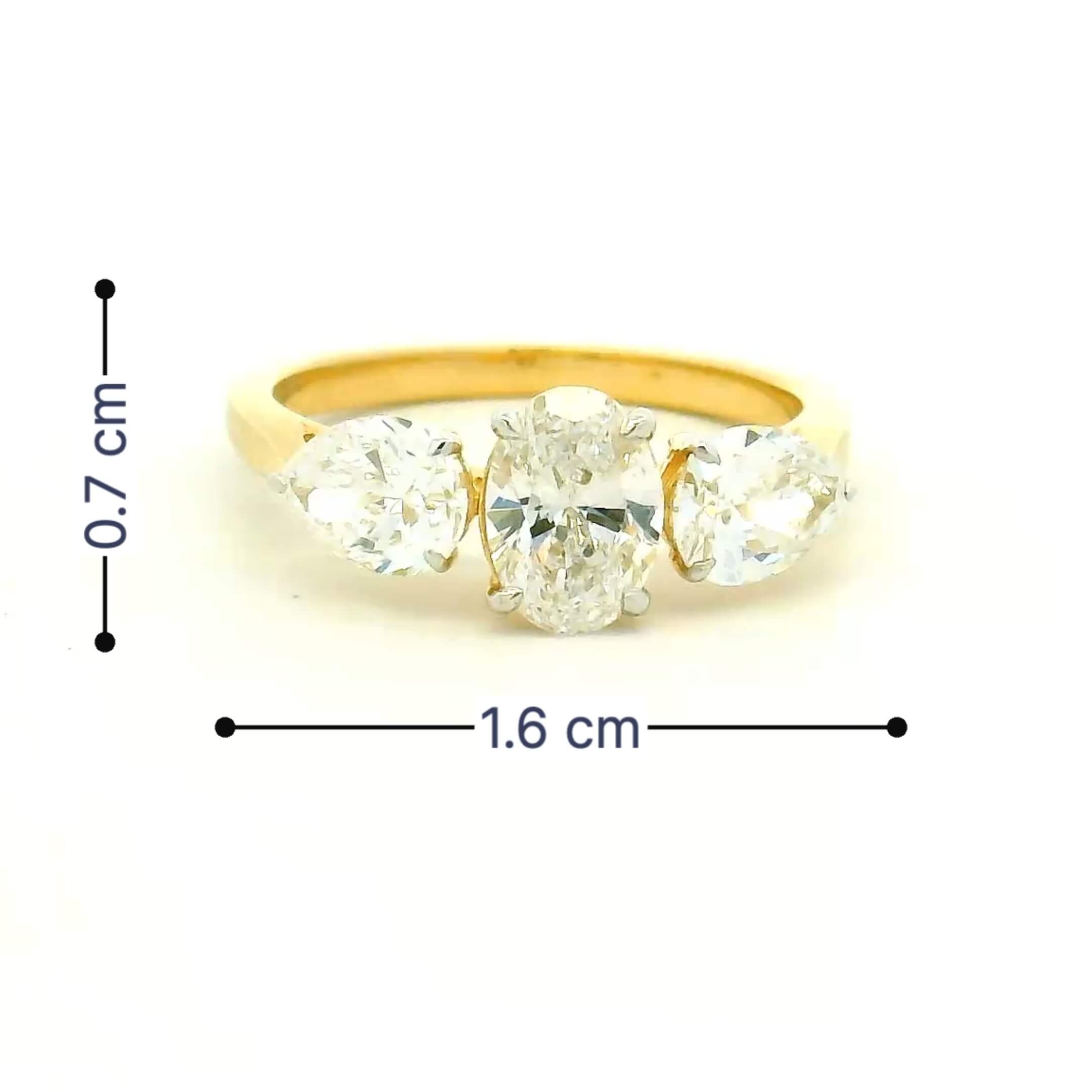 14K Lab Grown Diamond Ring For Women