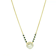 14K Lab Grown Diamond Mangalsutra 21 Cent