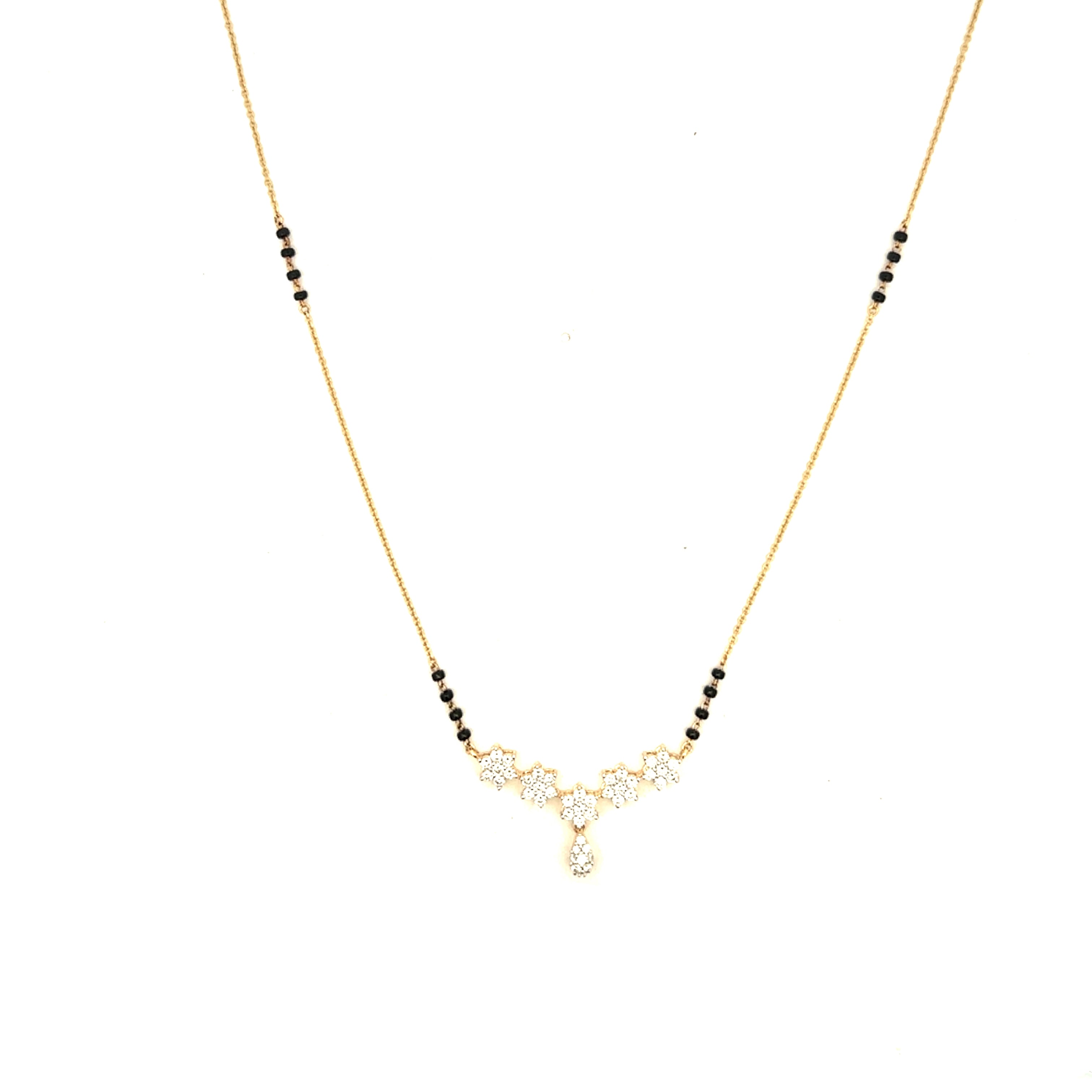 14K Lab Grown Diamond Mangalsutra