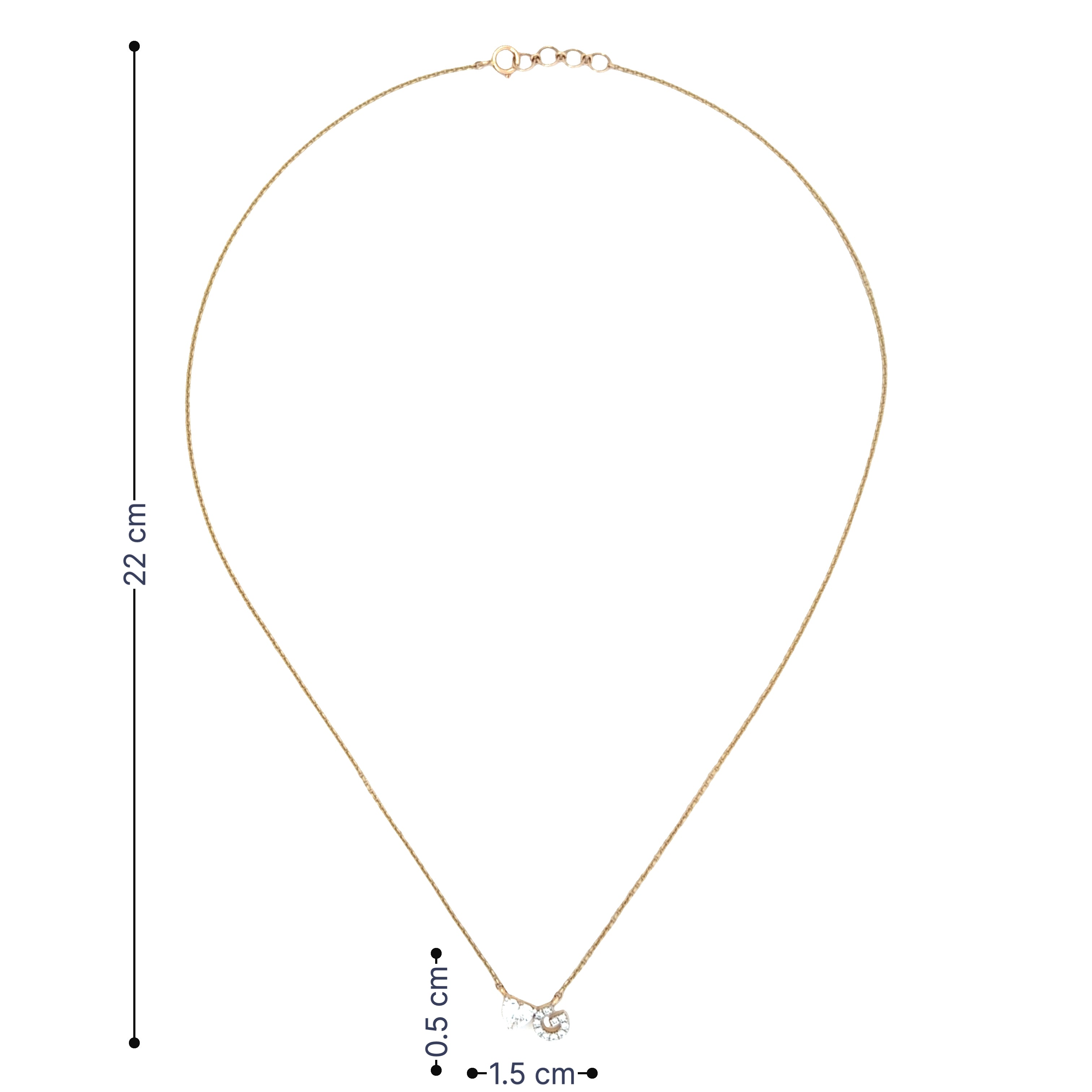 14K Lab Grown Diamond Necklace