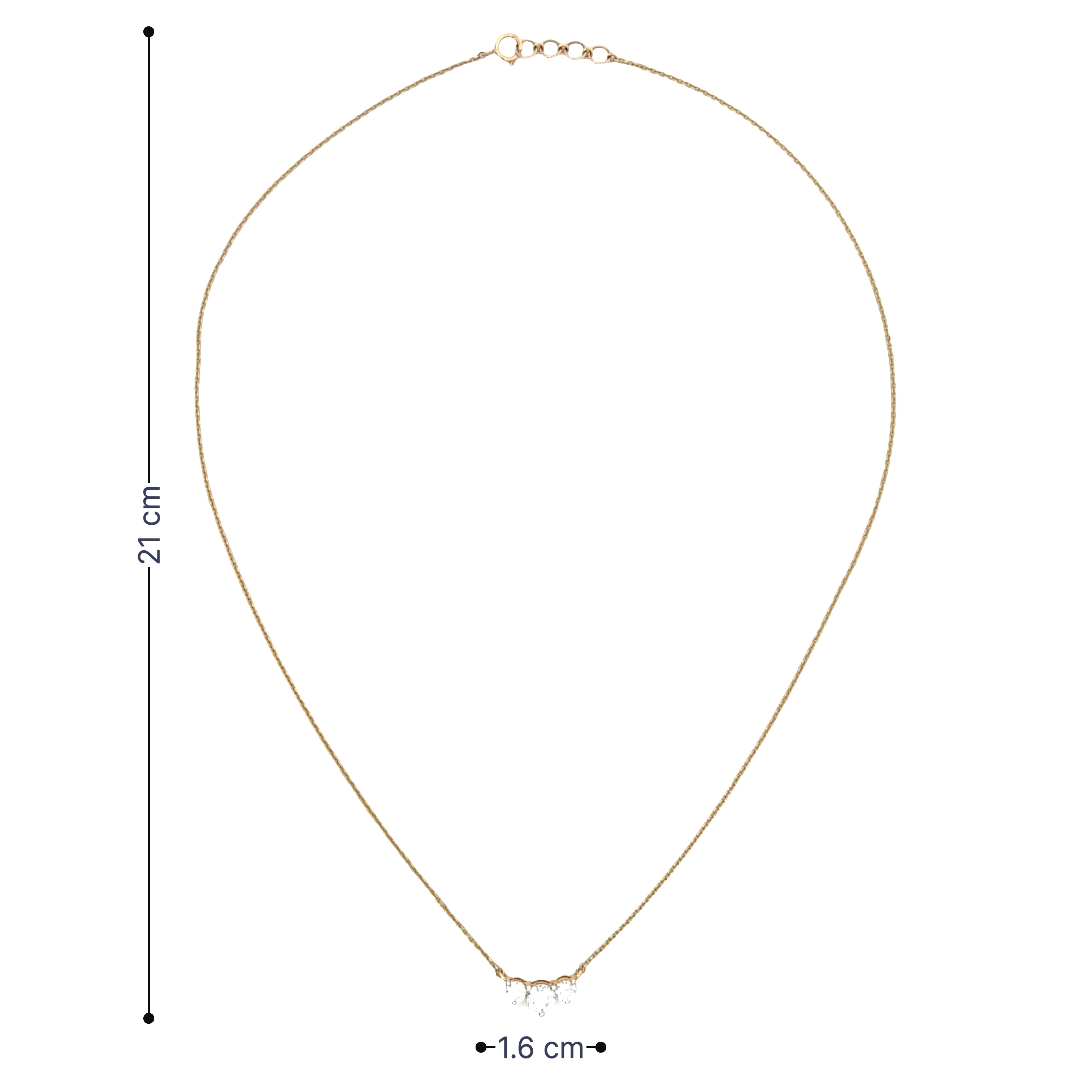 14K Lab Grown Diamond Necklace
