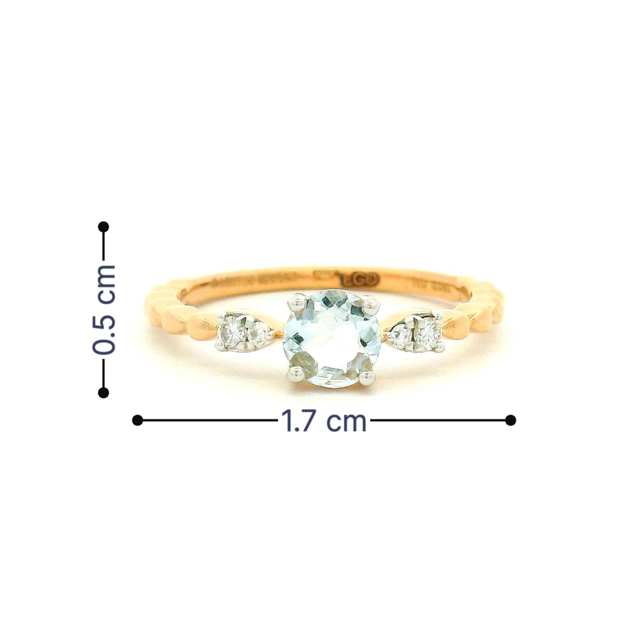 18K Lab Grown Diamond Ring