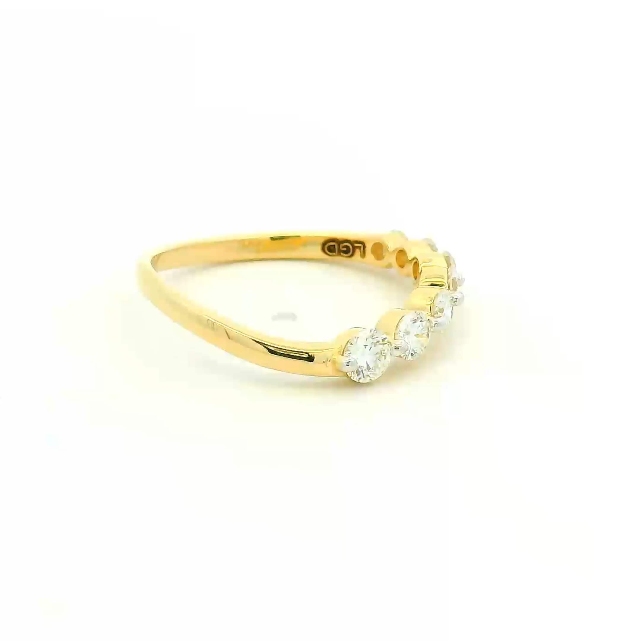 Stylish Shimmer 14K Lab Grown Diamond Ring  For Women