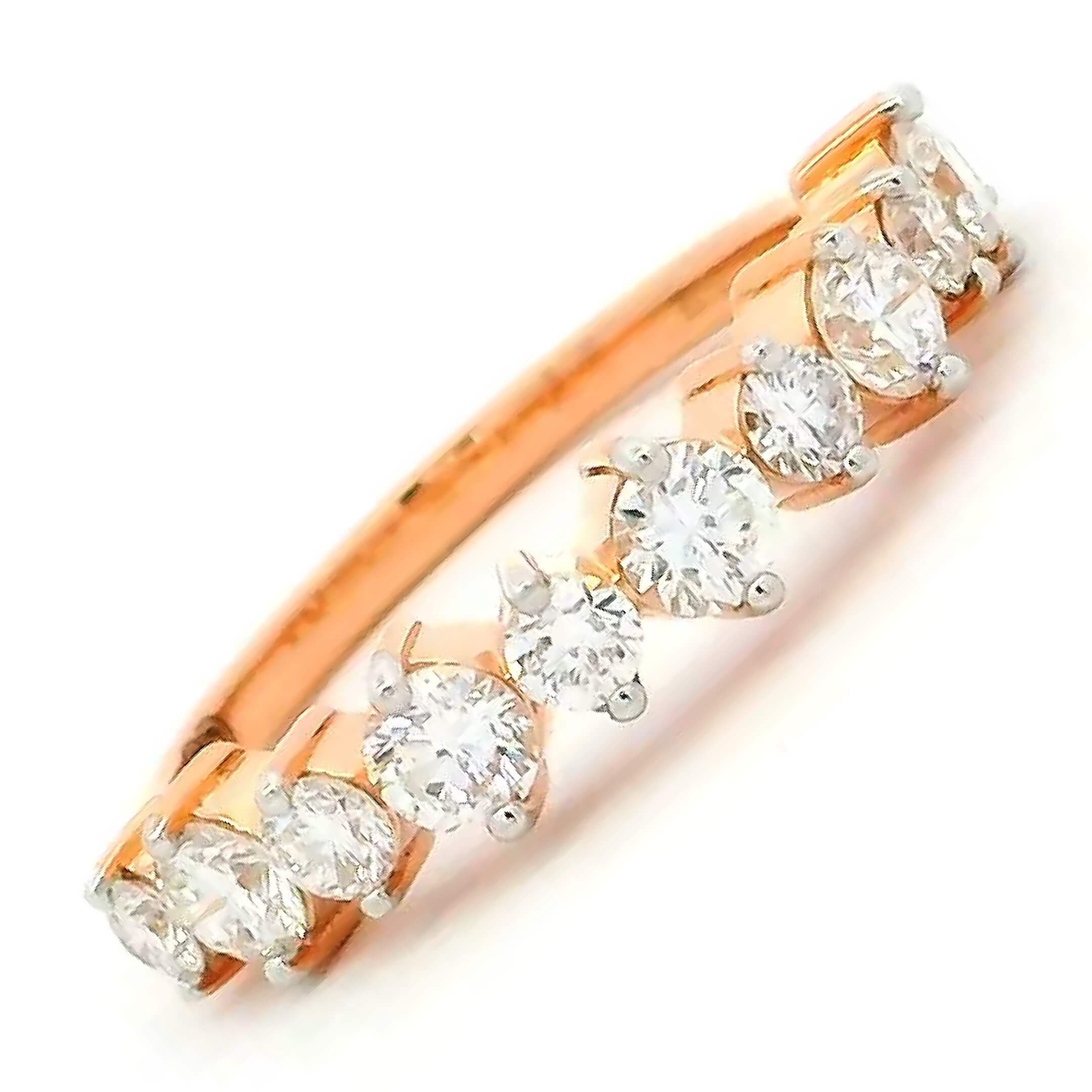 Exquisite Dazzle 14K Lab Grown Diamond Ring