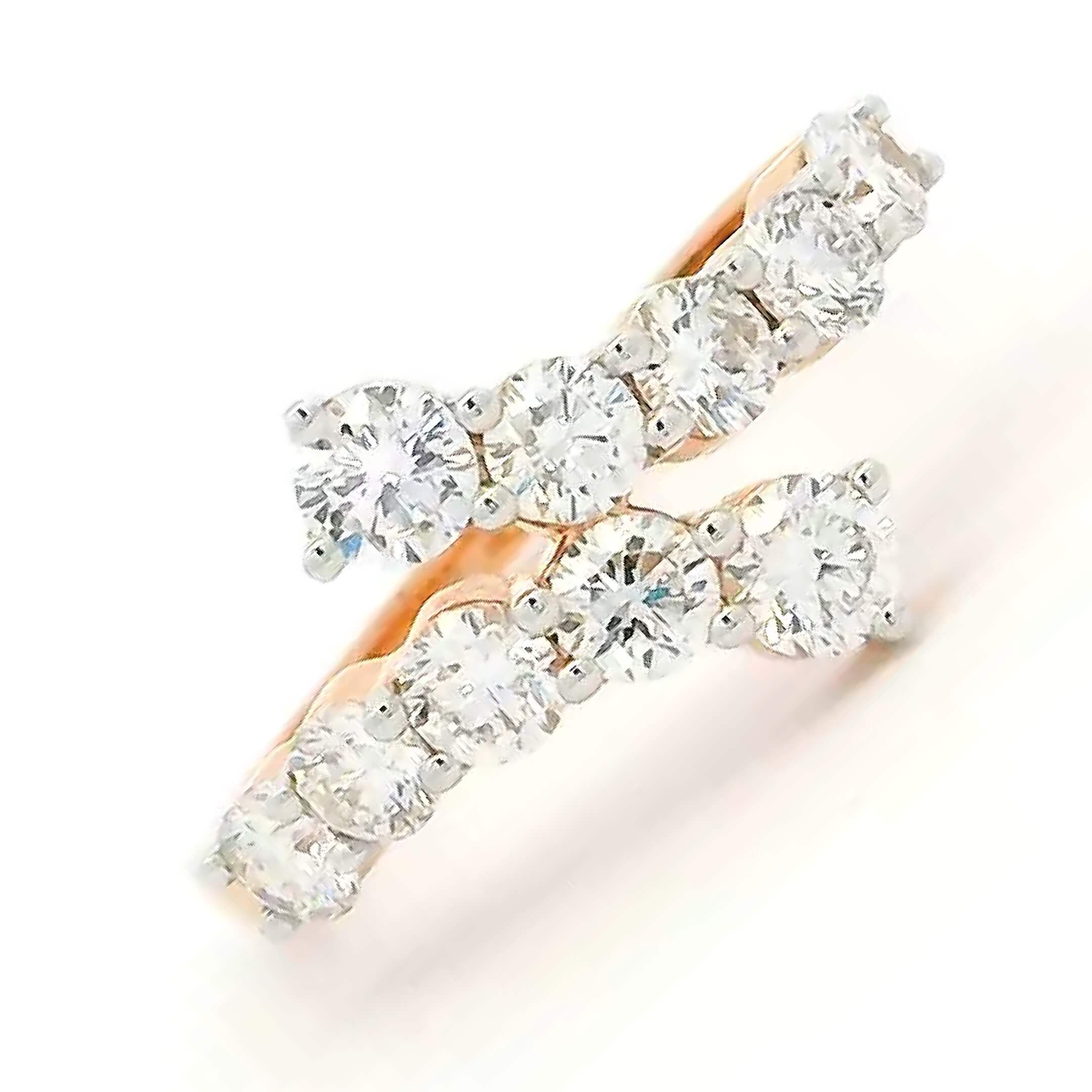Pristine Dazzle 14K Lab Grown Diamond Ring