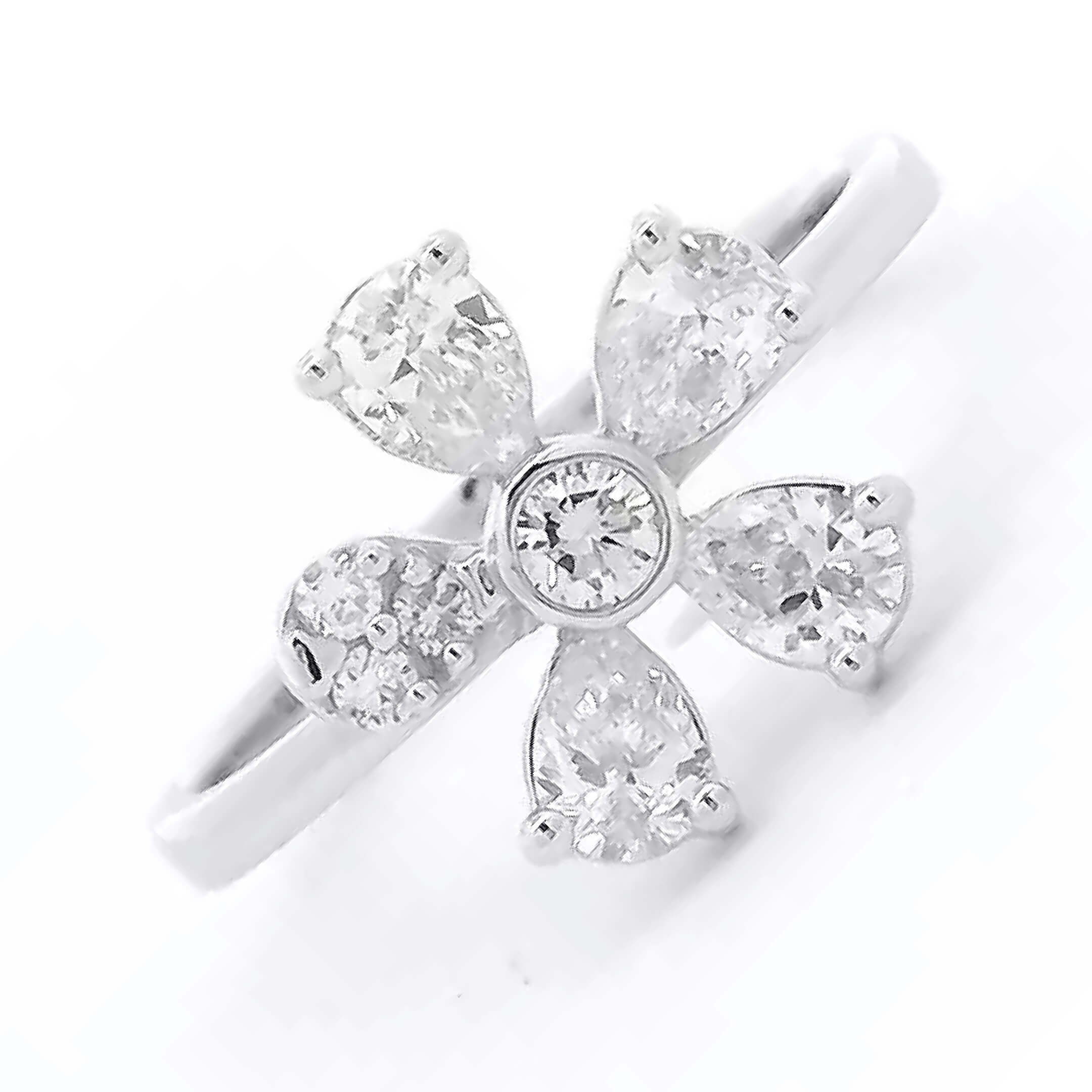 Dazzling Blossom 14K Lab Grown Diamond Ring
