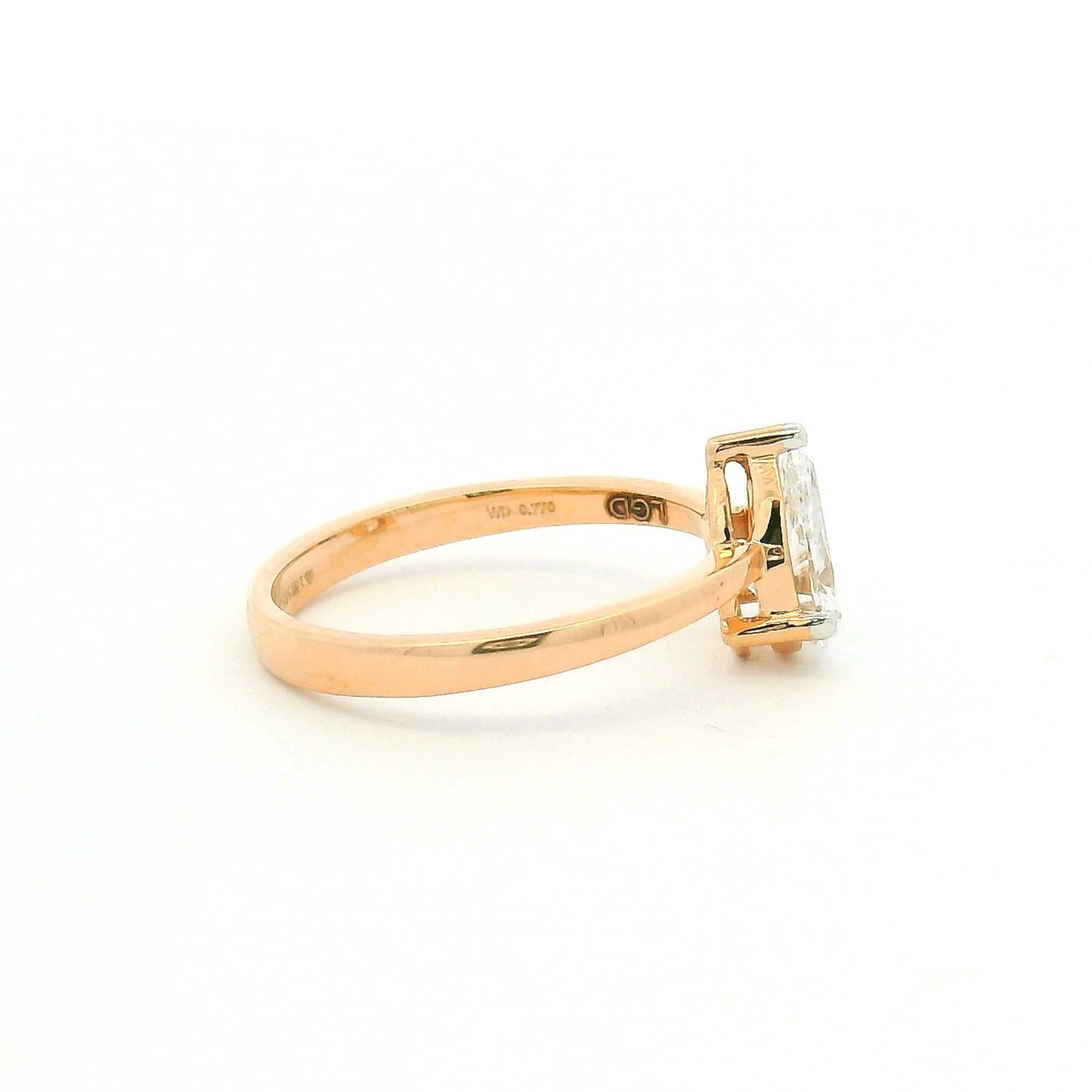 Chic Shimmer 14K Lab Grown Diamond Ring  for Women